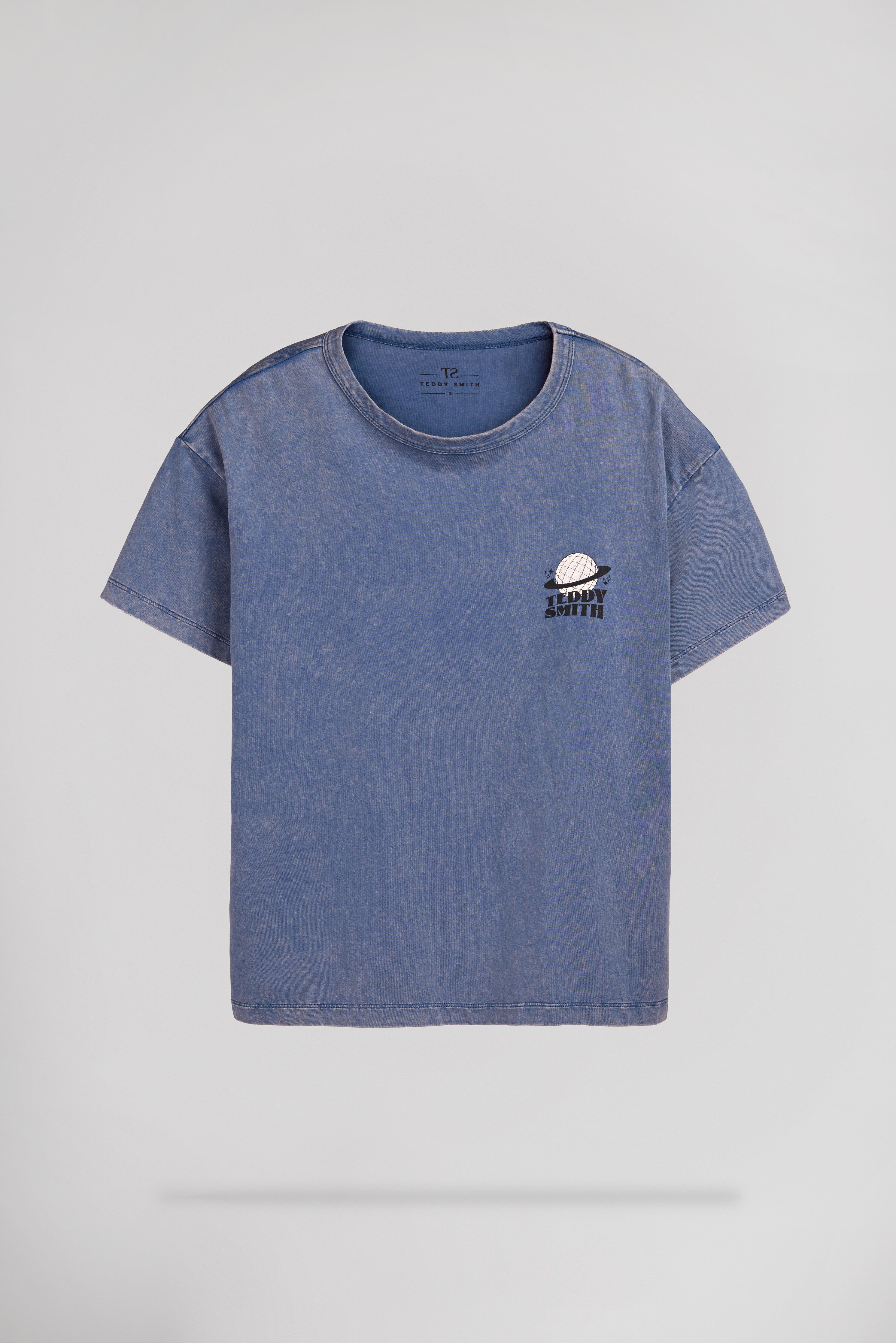Teddy Smith T-Zoe MC t-shirt femme bleu imprimé dos