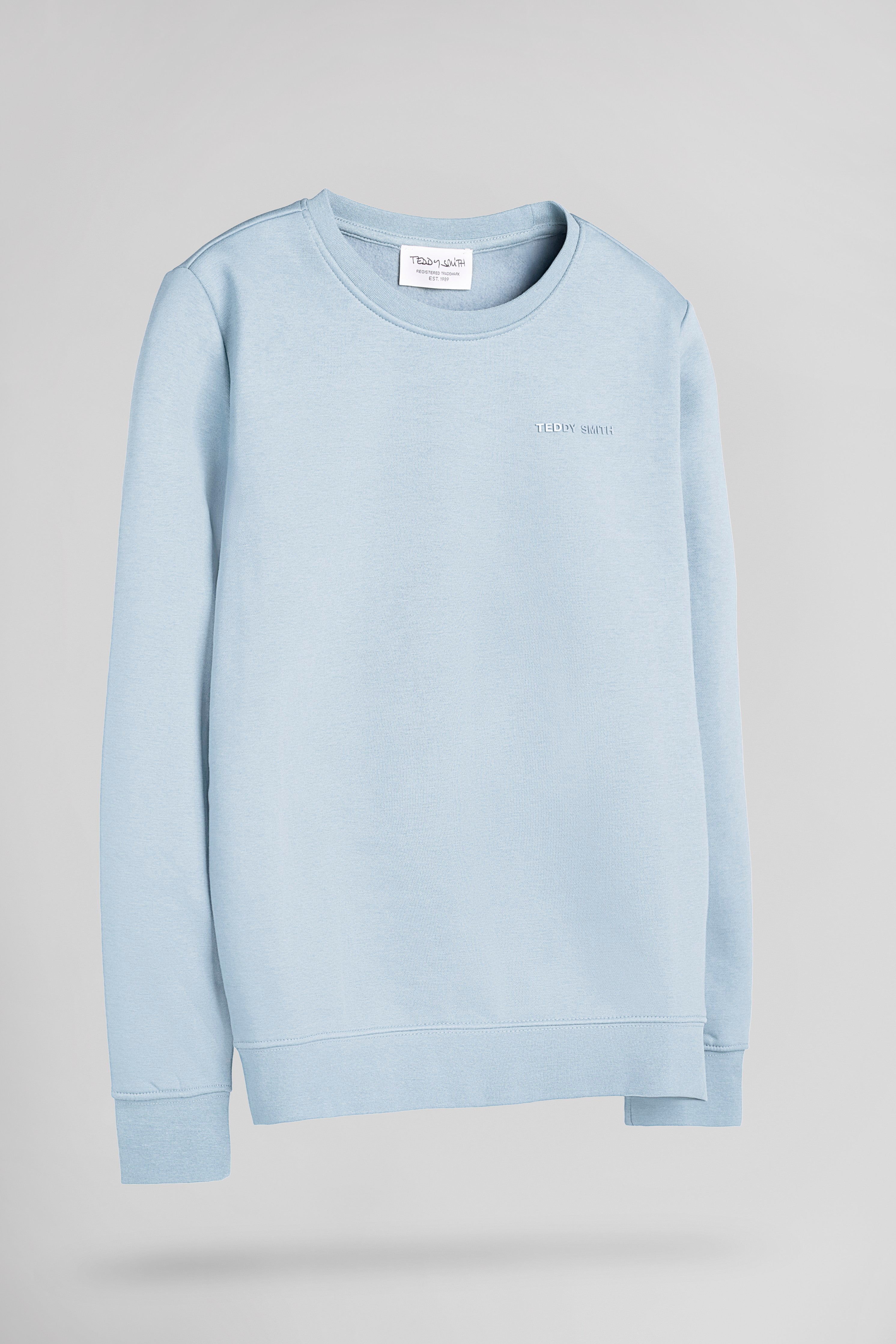 Teddy Smith S-Nark sweat garçon bleu pastel