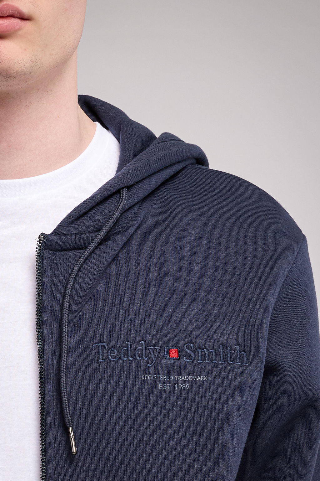 Teddy Smith Giclass Jim HZ gilet sweat capuche navy molleton