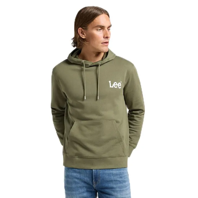 Lee Wobbly Hoodie sweat à capuche homme L kaki
