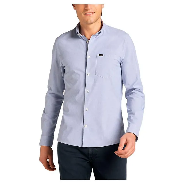 Lee Slim Button Down chemise homme bleu délavé taille L