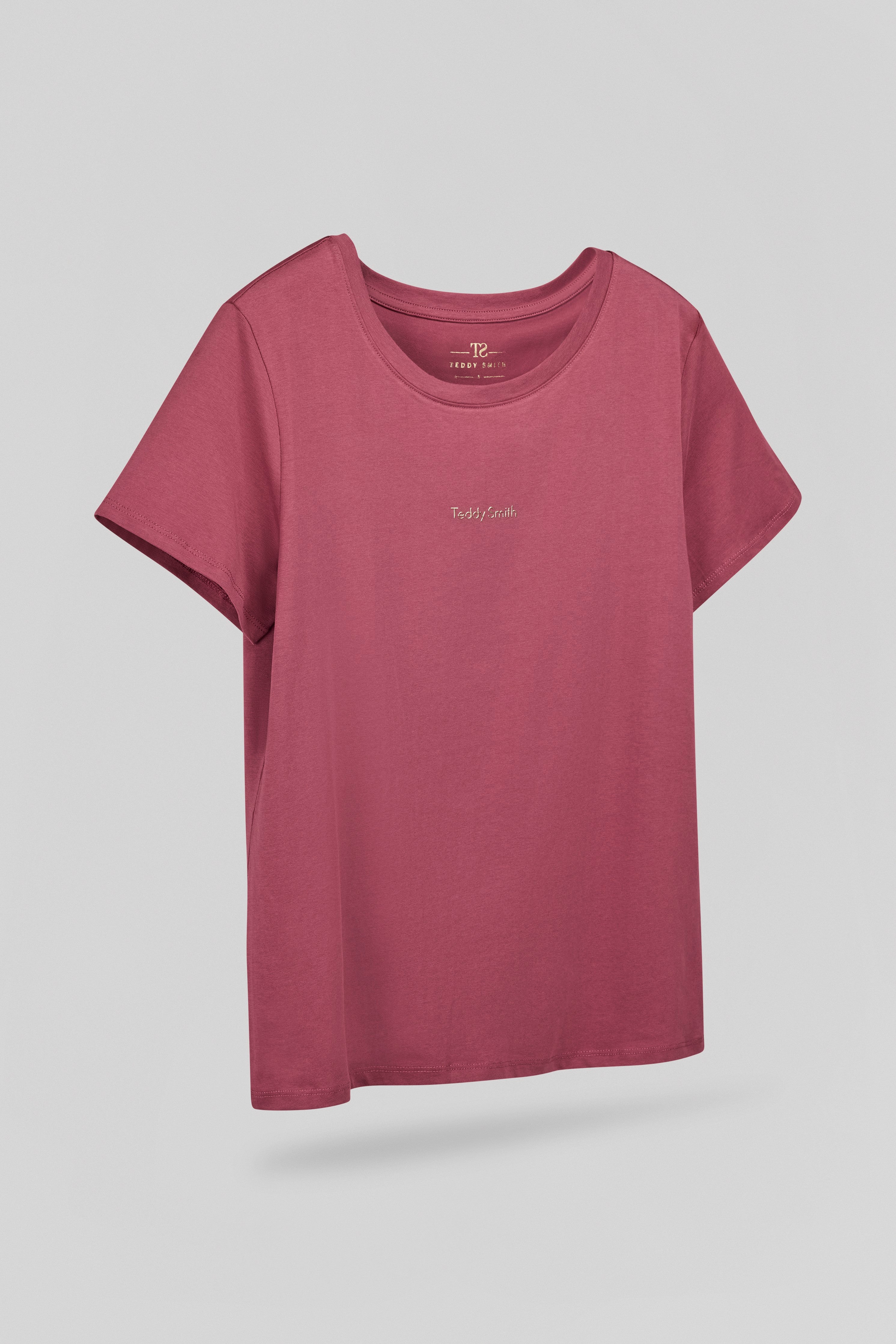 Teddy Smith T-Ribelle MC t-shirt femme framboise foncé