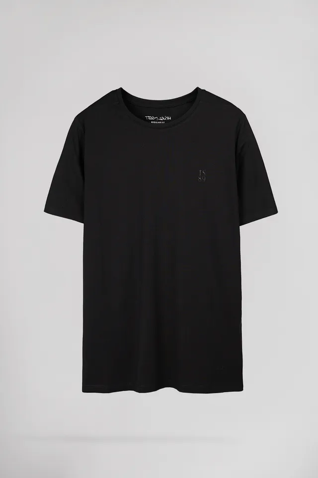 Teddy Smith T-Telo MC t-shirt noir regular coton stretch