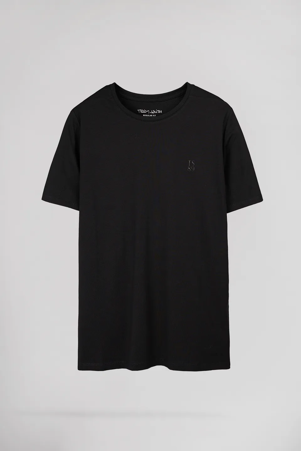 Teddy Smith T-Telo MC t-shirt noir regular coton stretch