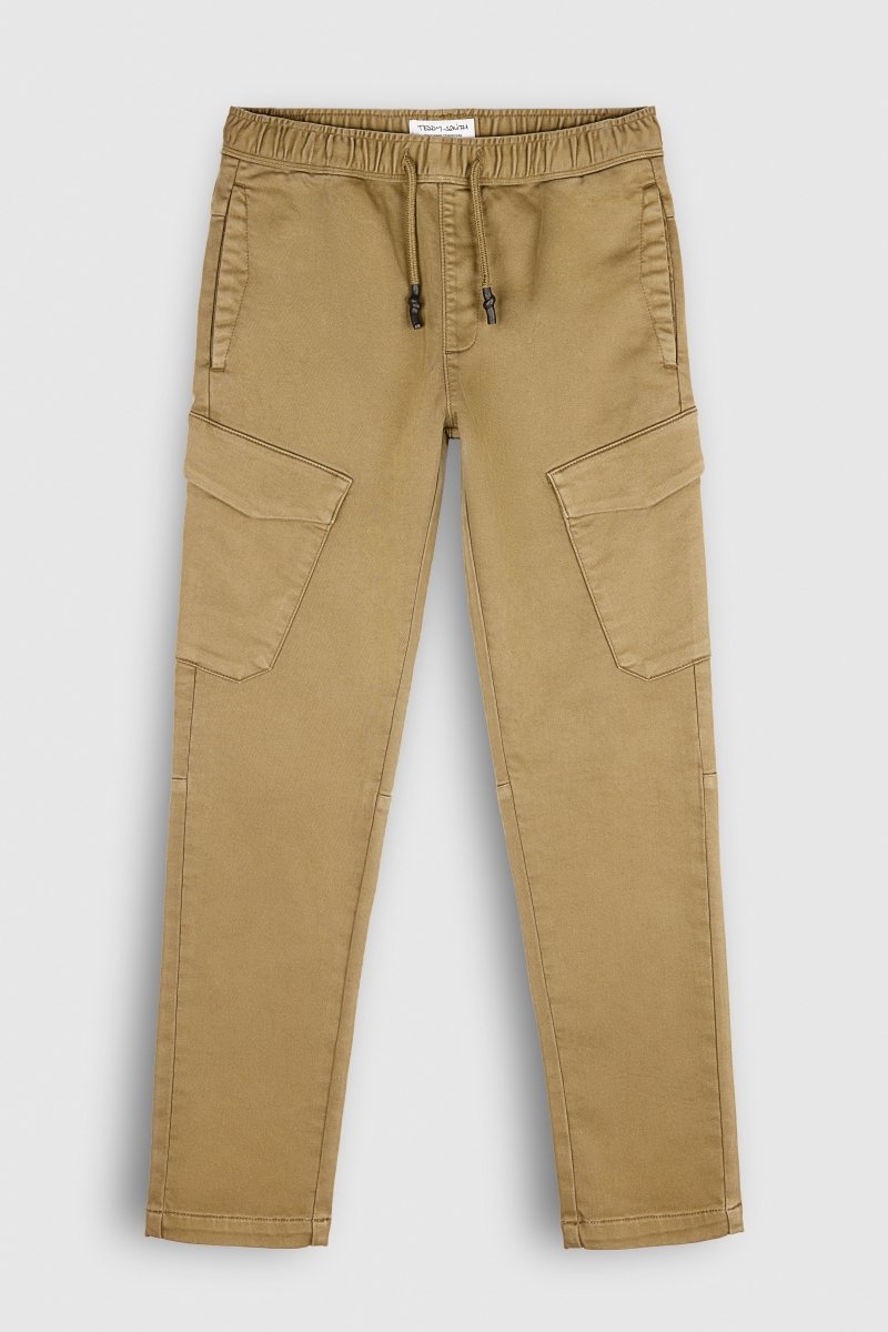 Teddy Smith P-Piky Cargo Jr pantalon cargo beige garçon