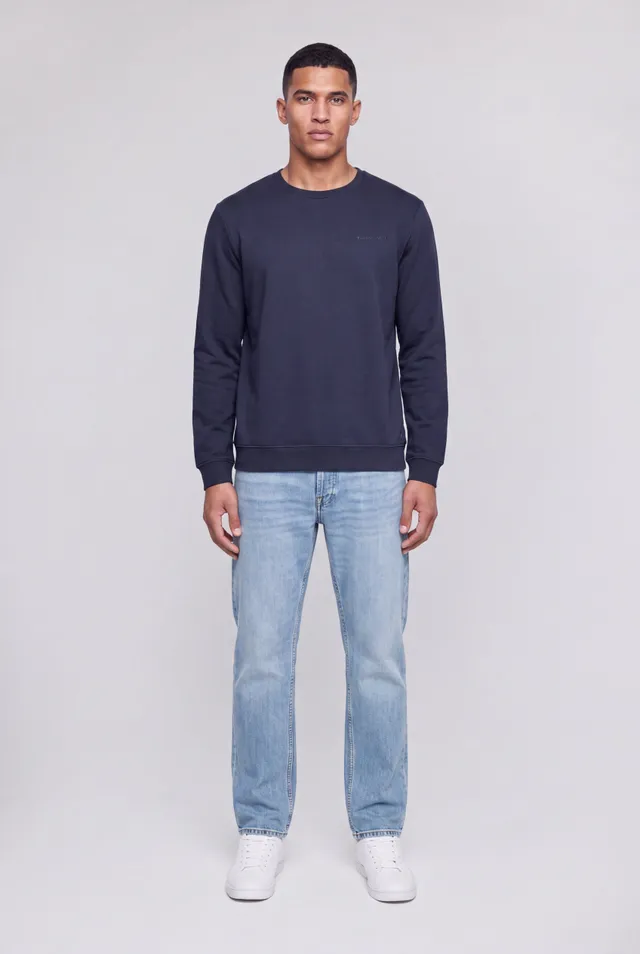 Teddy Smith S-Nark RC sweat total navy molleton coton