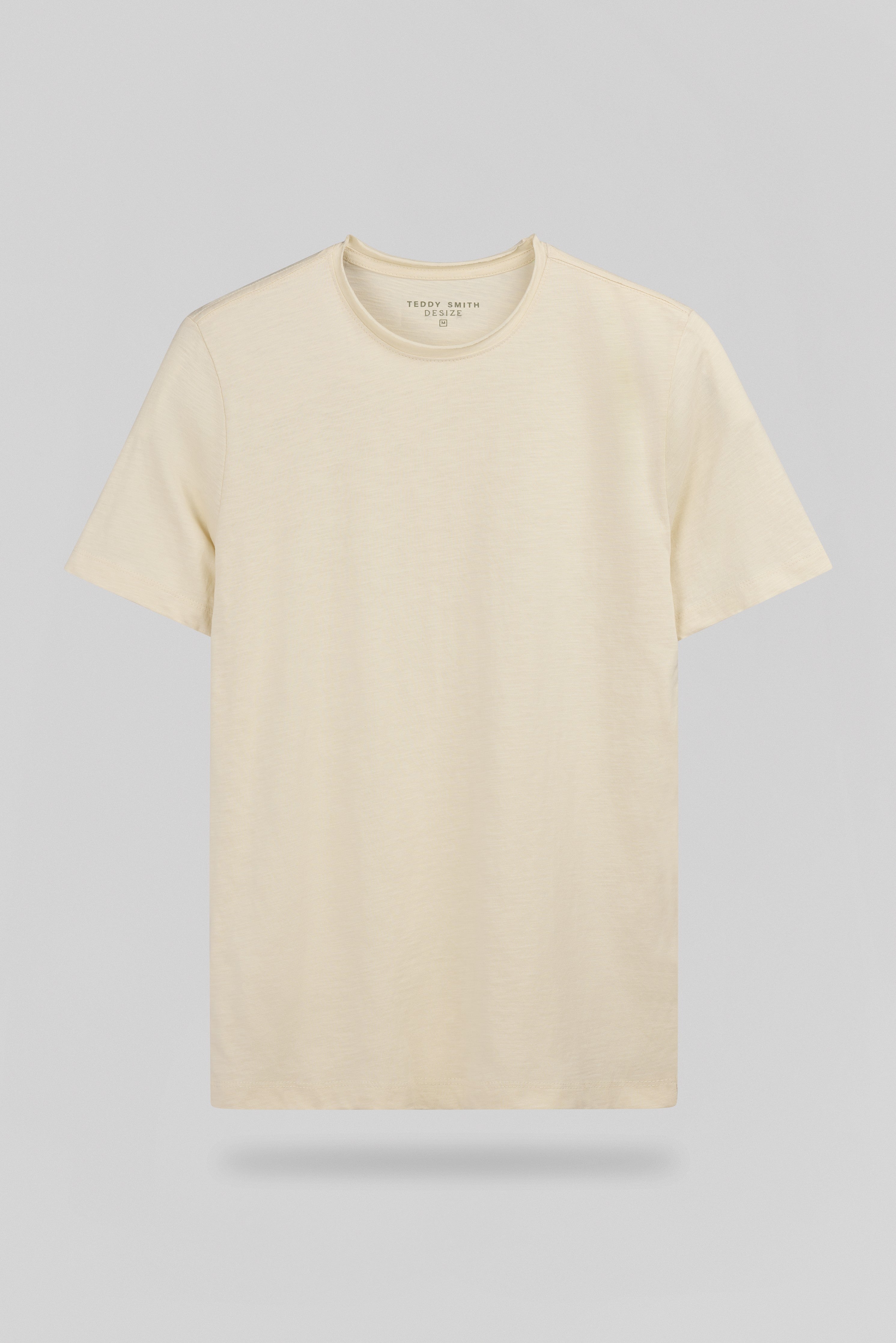 Teddy Smith T-Perry MC Cream t-shirt homme crème slub
