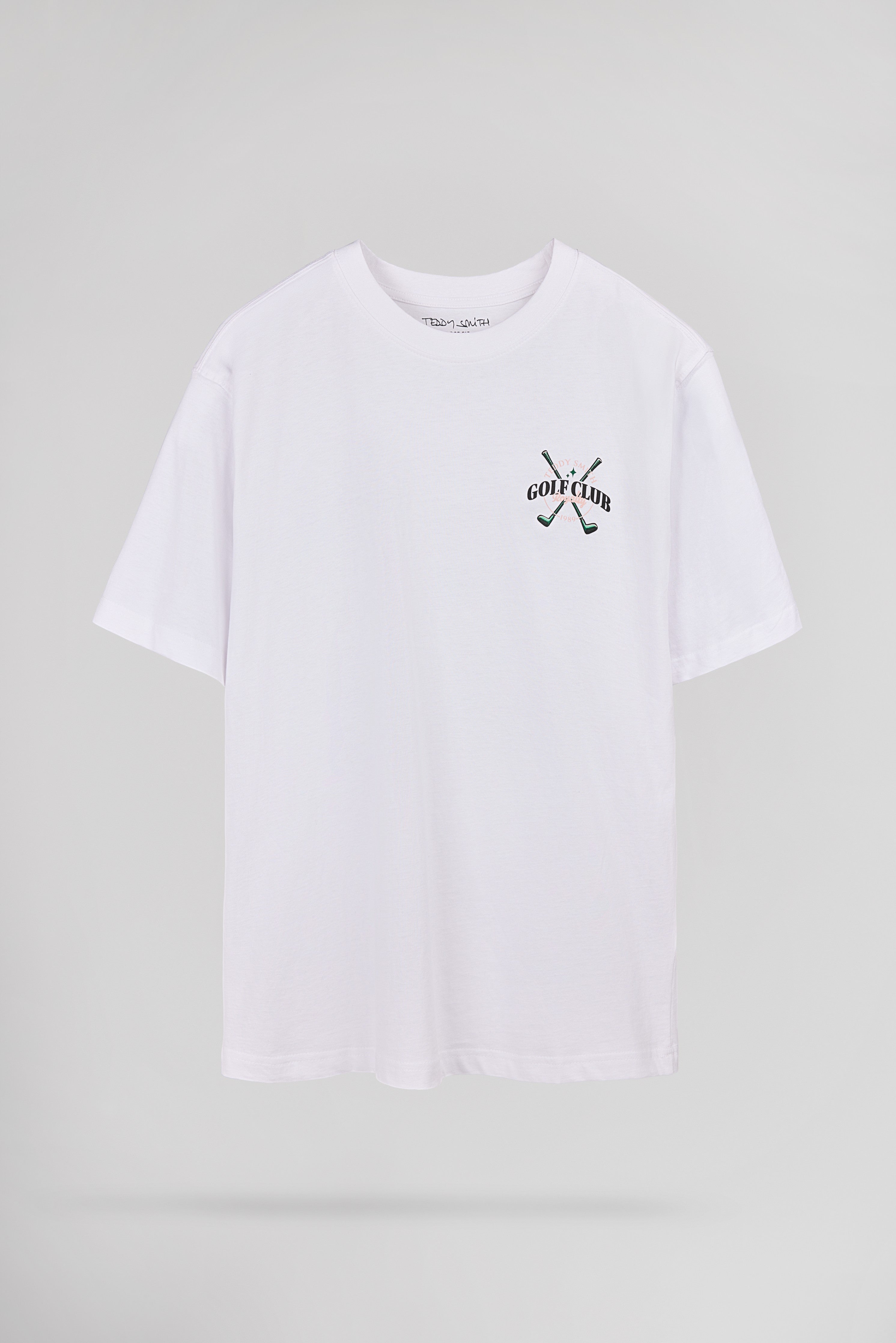 Teddy Smith T-Damien MC t-shirt homme blanc coupe ample
