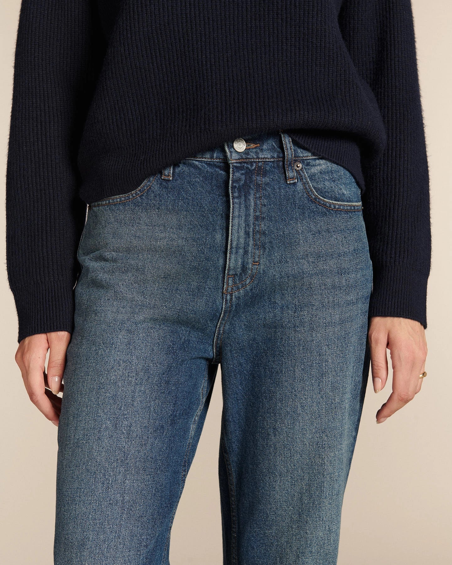 Labdip Paris Denim Blue Stone jean droit relaxed