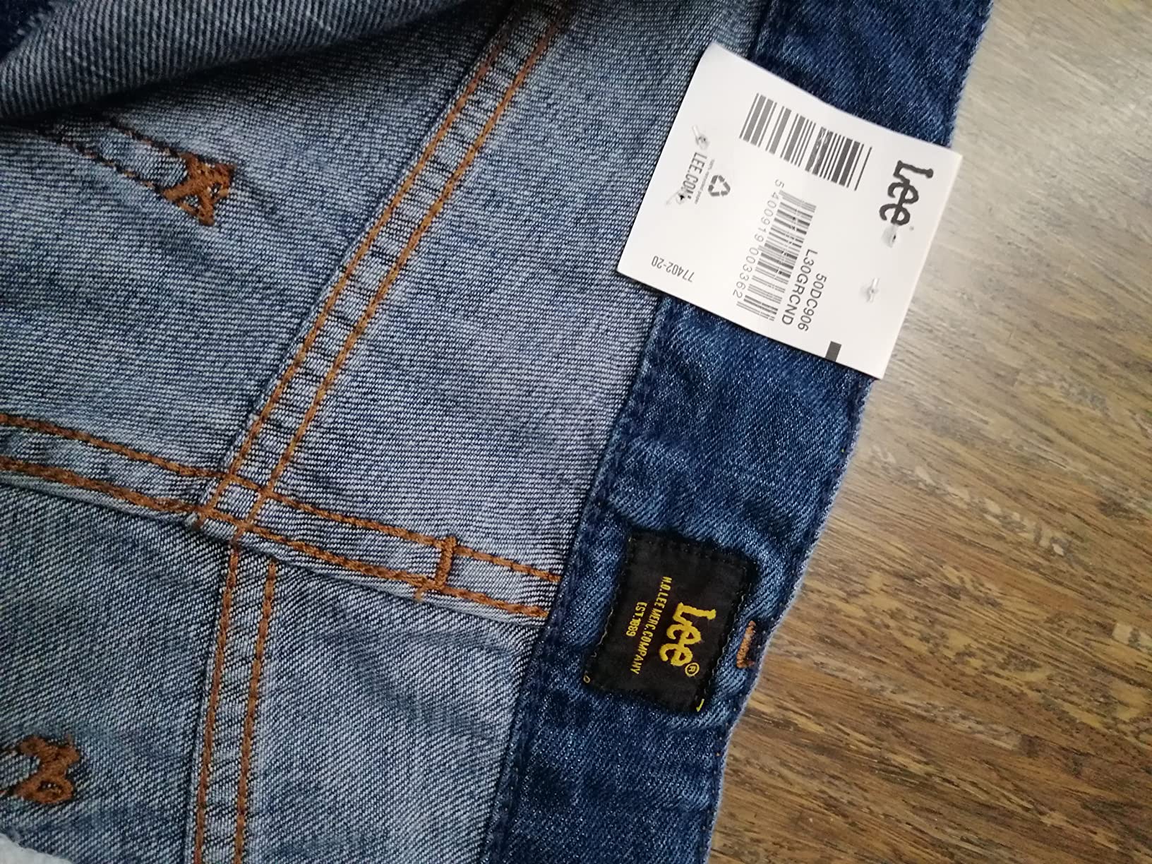 Lee Wide Leg Jean Droit Femme Bleu Foncé Large