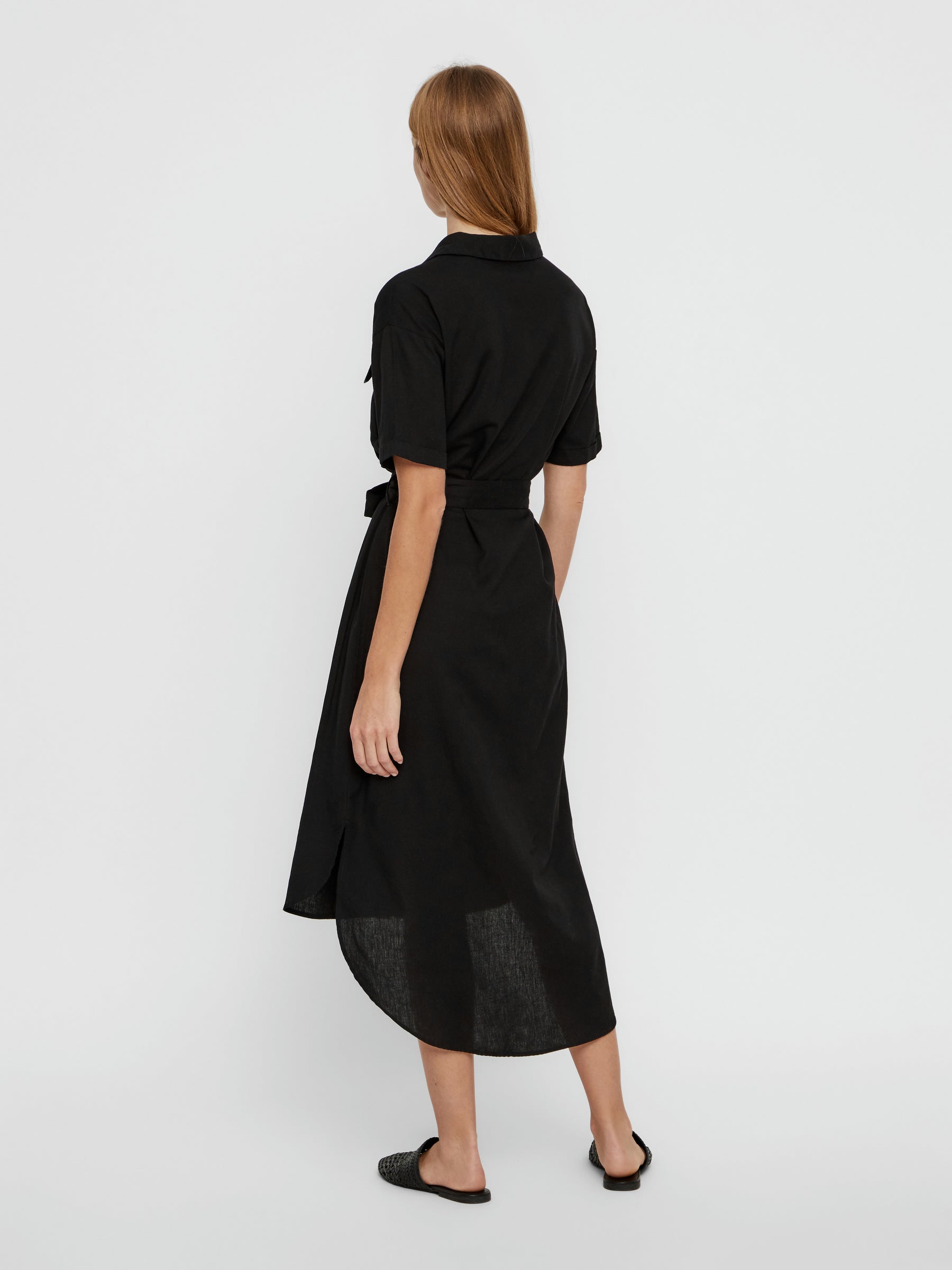 Noisy May robe chemise longue à ceinture