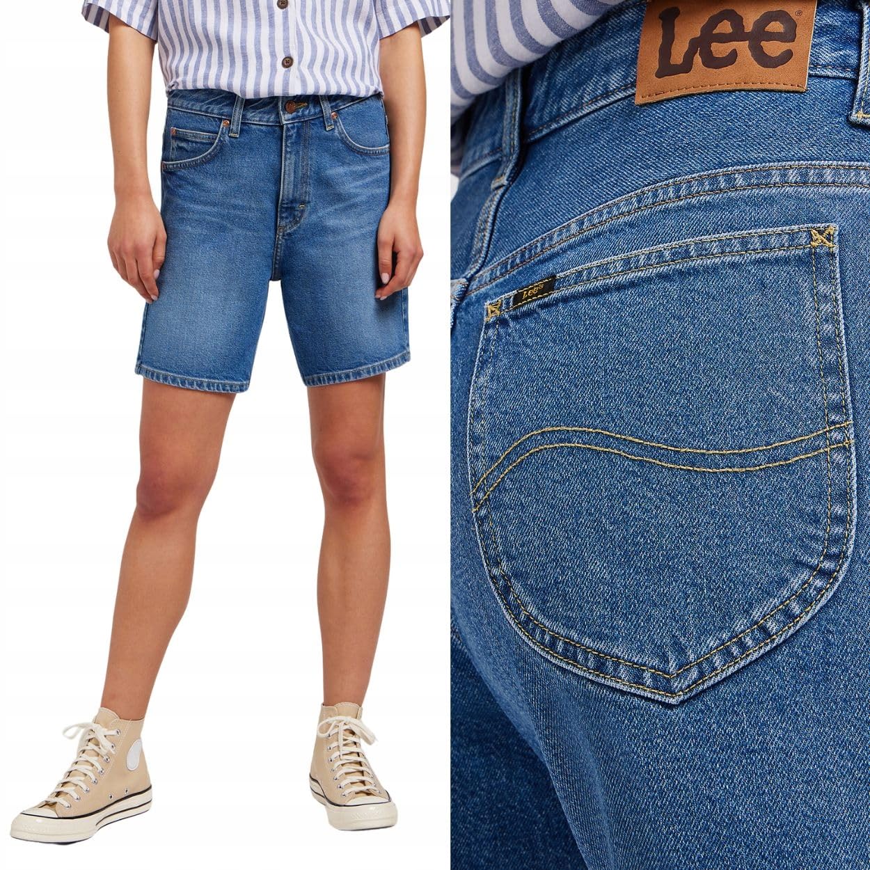 Lee Rider bermuda femme 29W denim