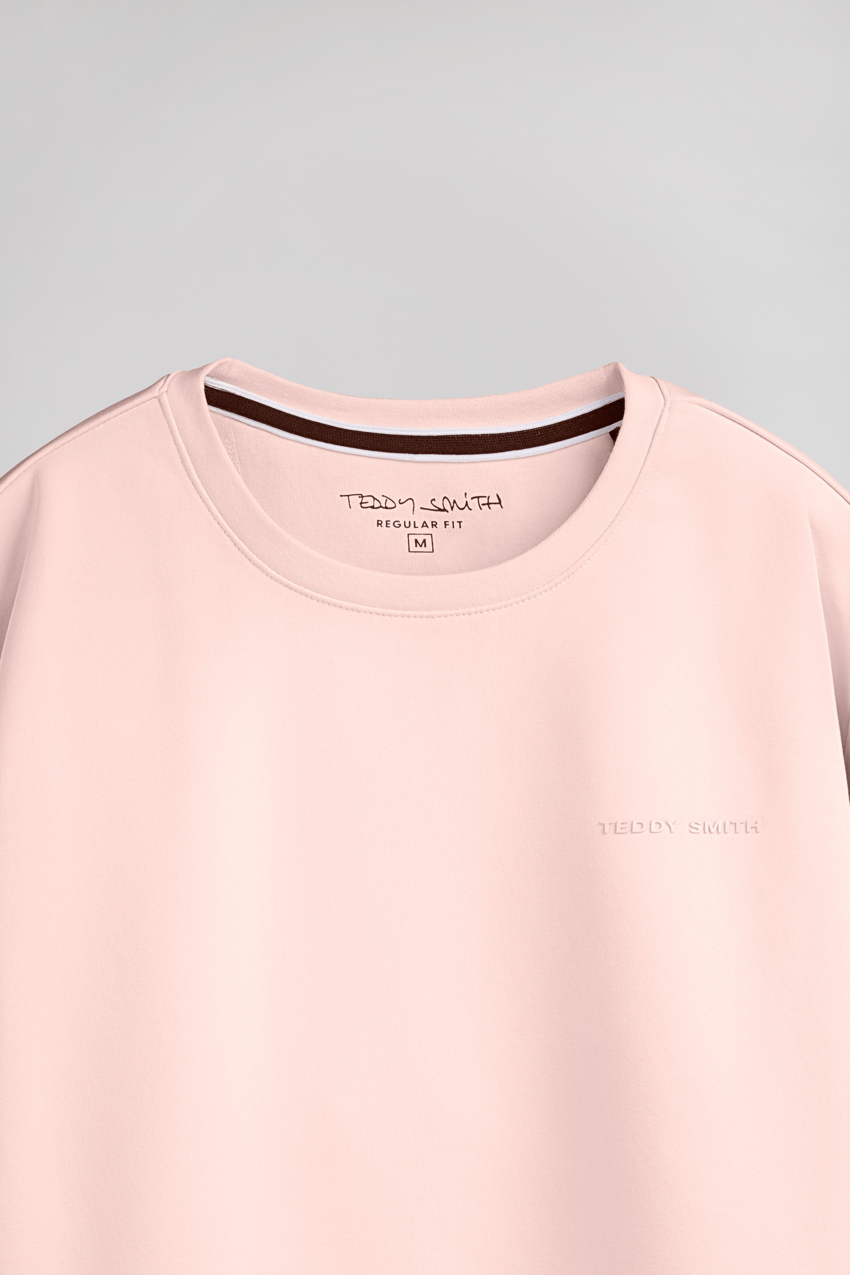Teddy Smith S-Nark RC sweat homme Rose Pastel molleton