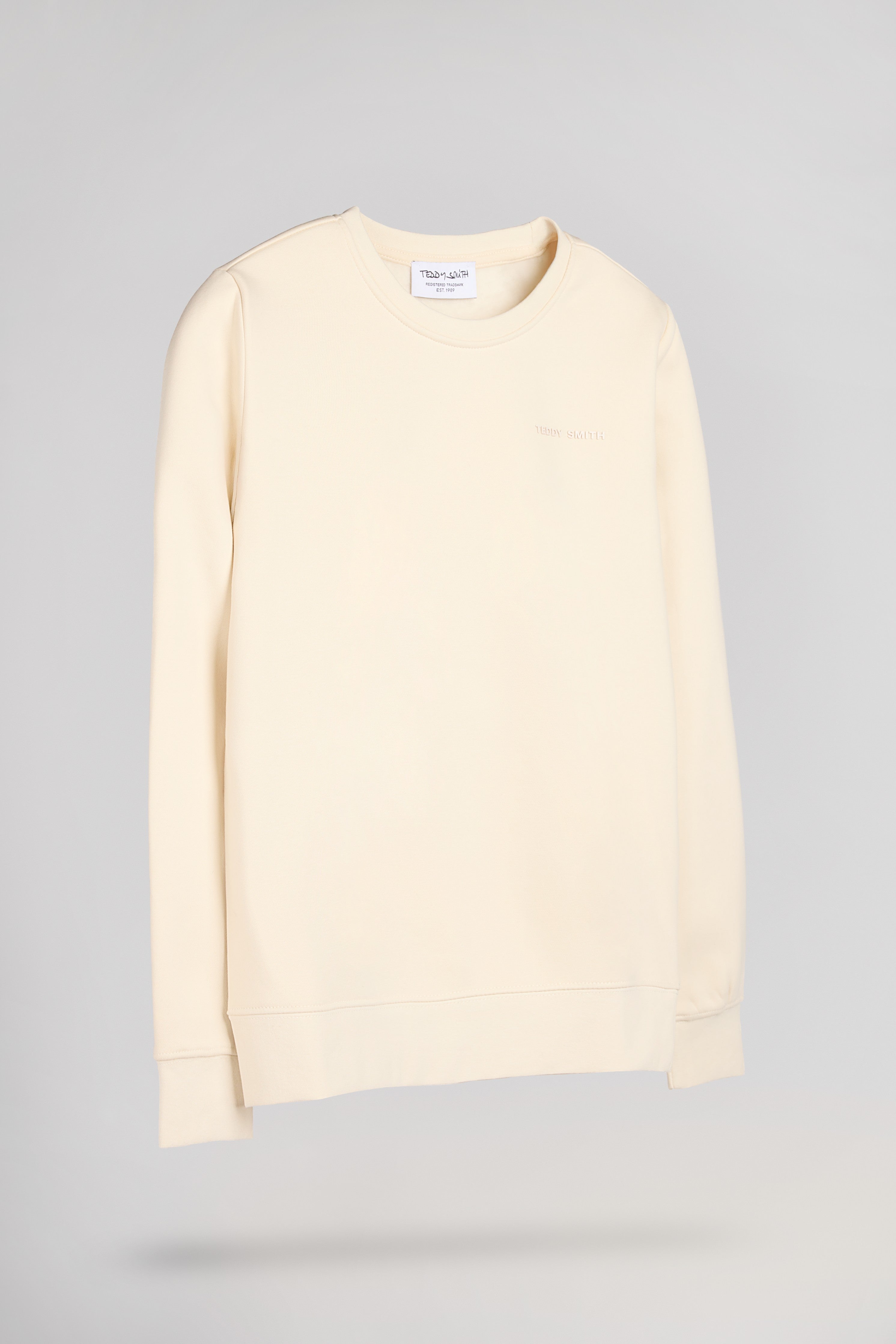 Teddy Smith S-Nark RC Jr sweat garçon écru molleton