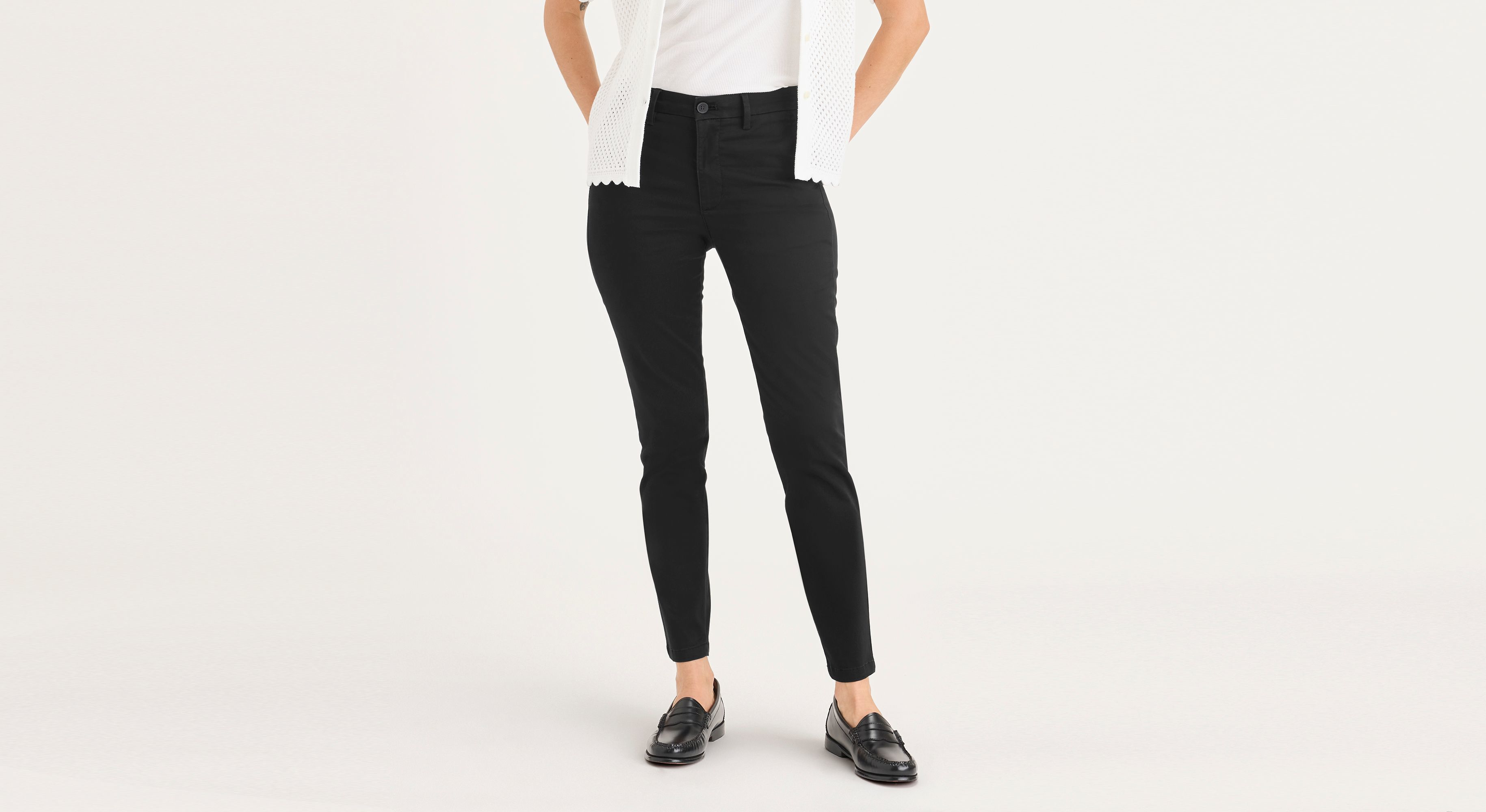 Dockers Weekend chino femme noir skinny stretch