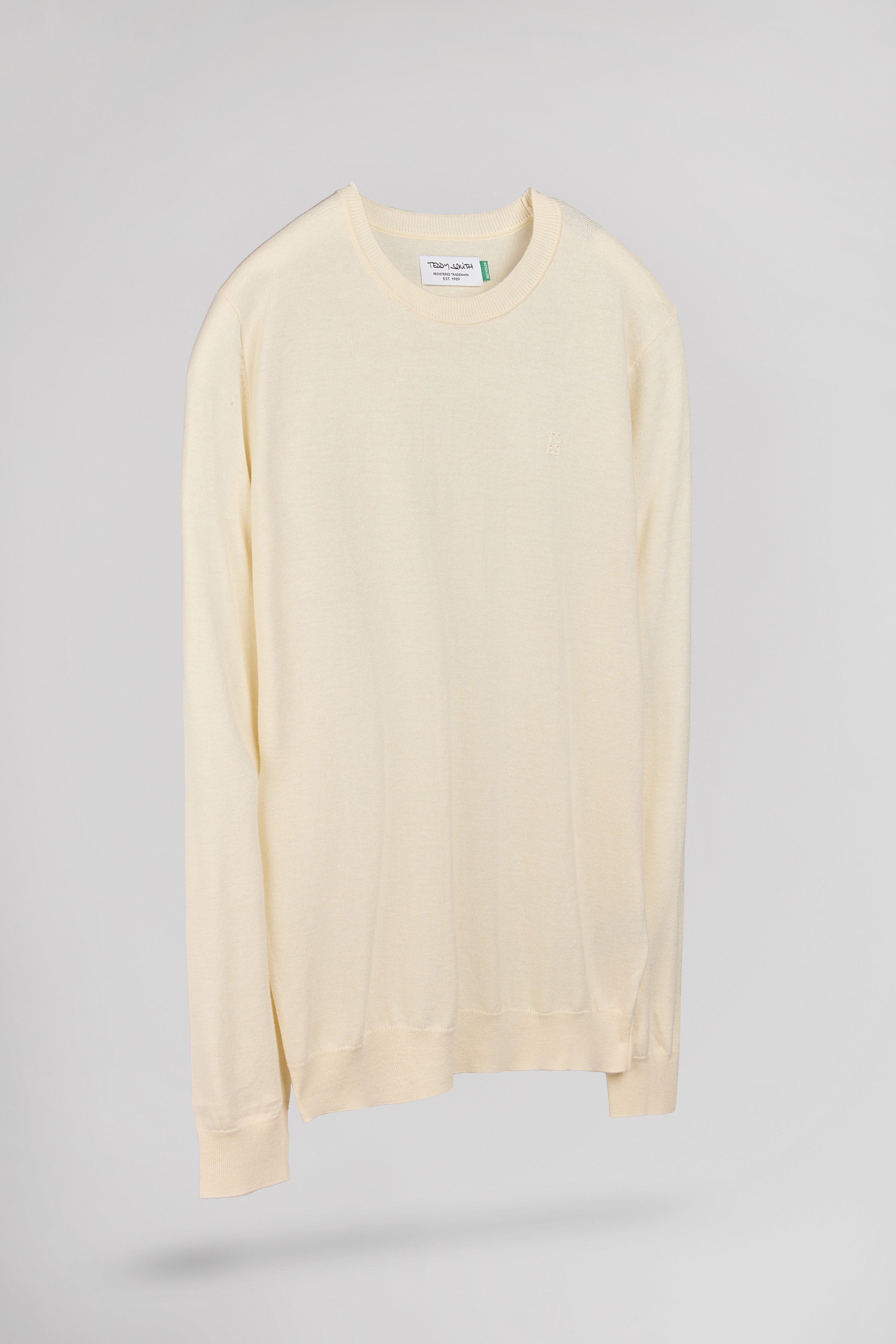 Teddy Smith P-Martino pull ajusté crème homme