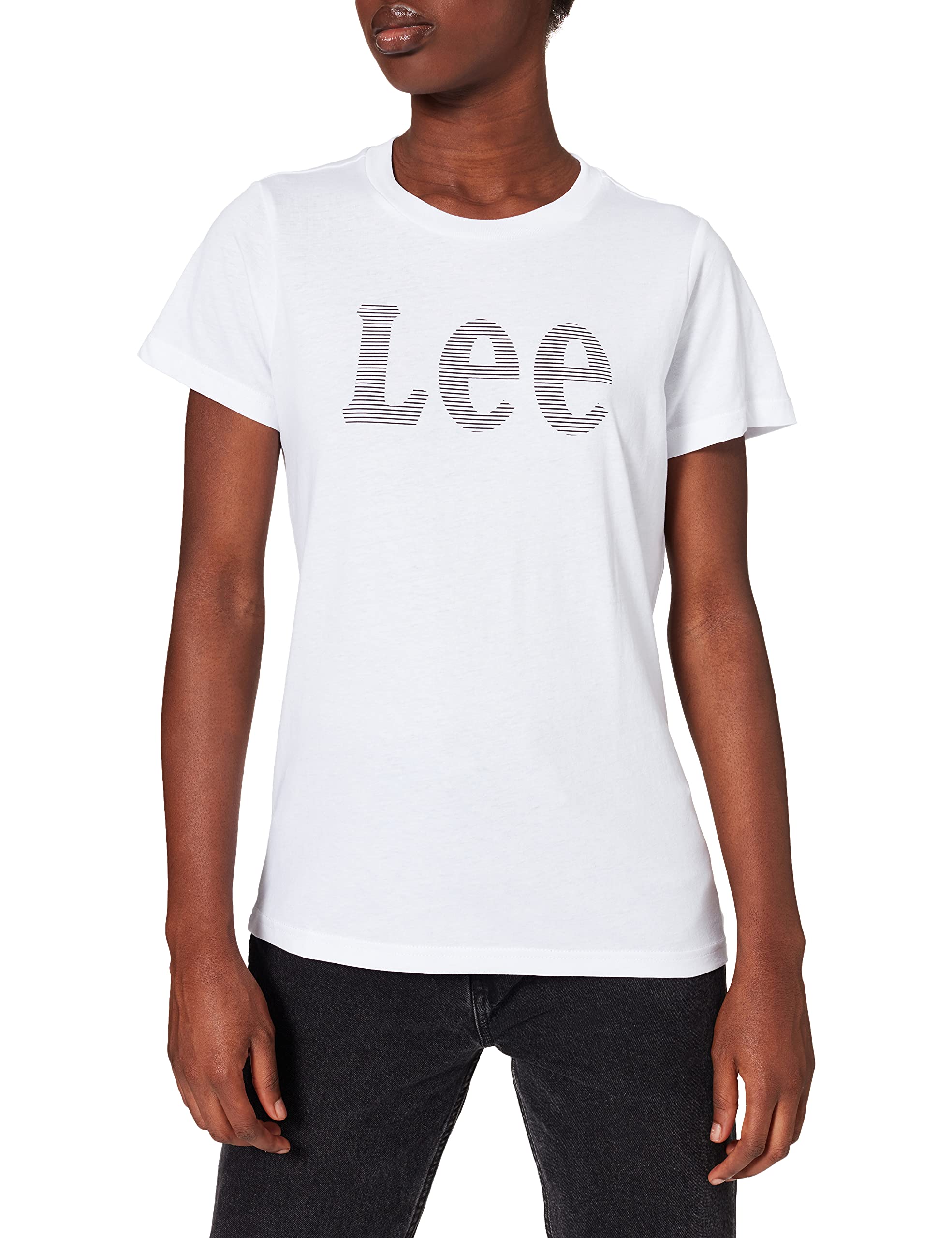 Lee Tee T-shirt femme blanc coton