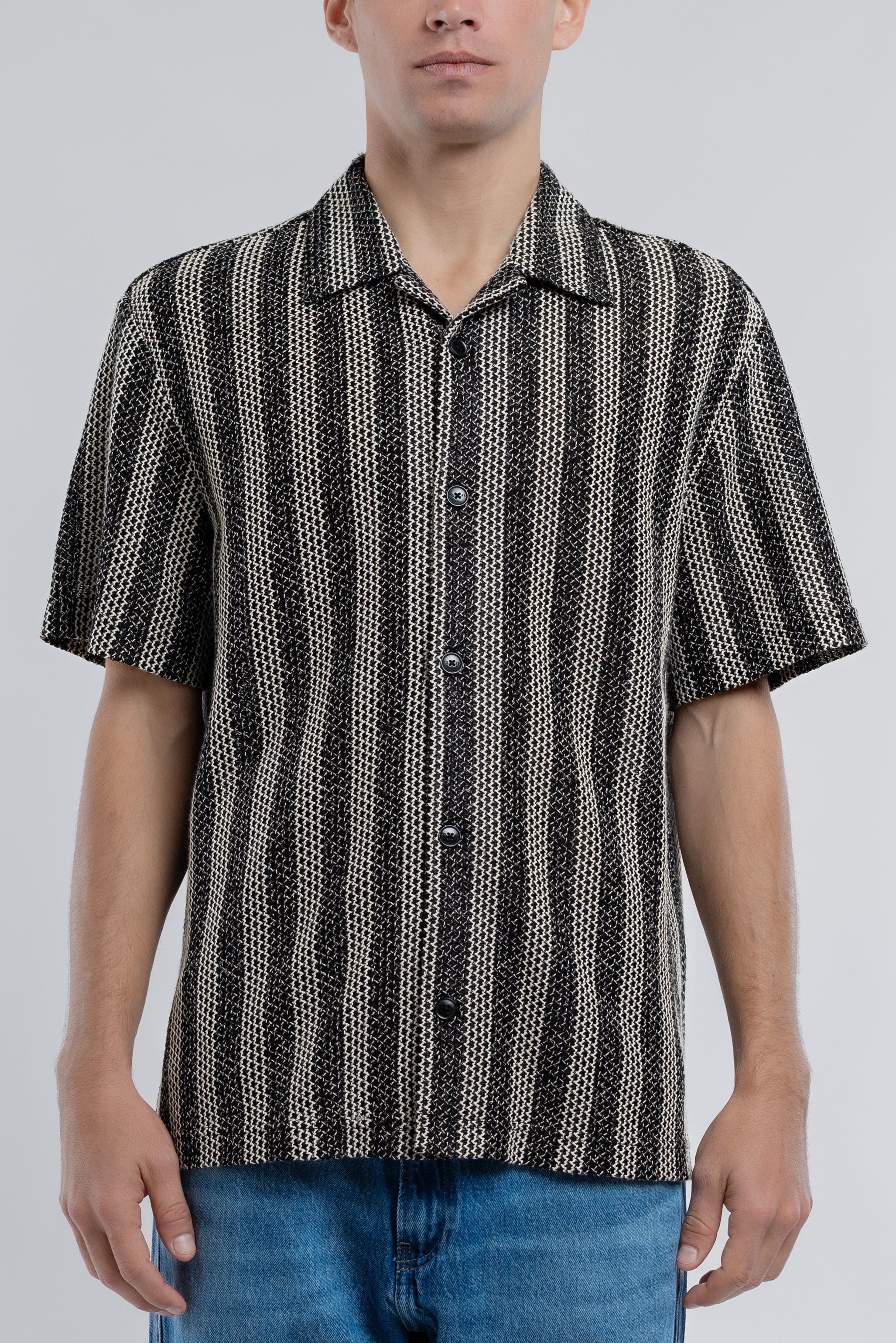 Teddy Smith C-Zeppelin MC chemise hawaïenne charbon