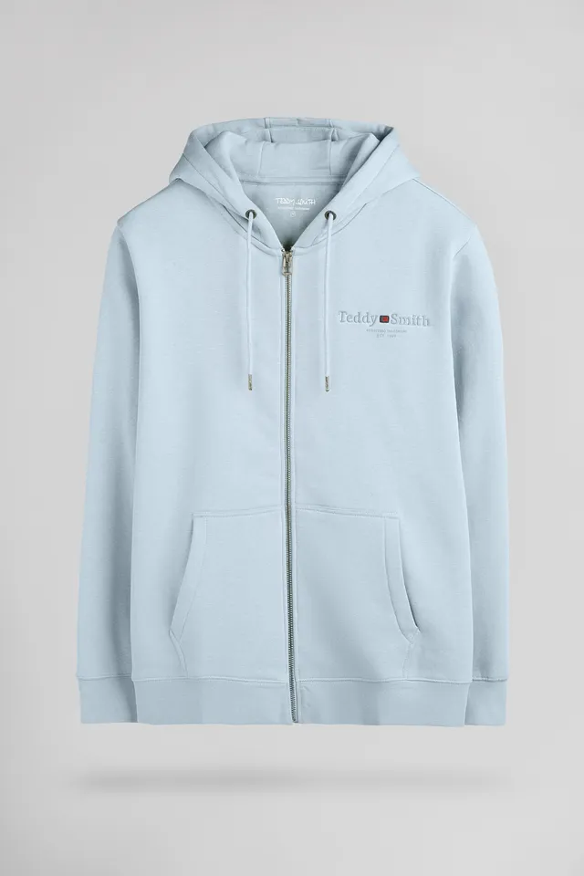 Teddy Smith Giclass Jim HZ gilet pastel blue molleton