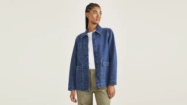 Dockers Chore Jacket veste regular bleue femme