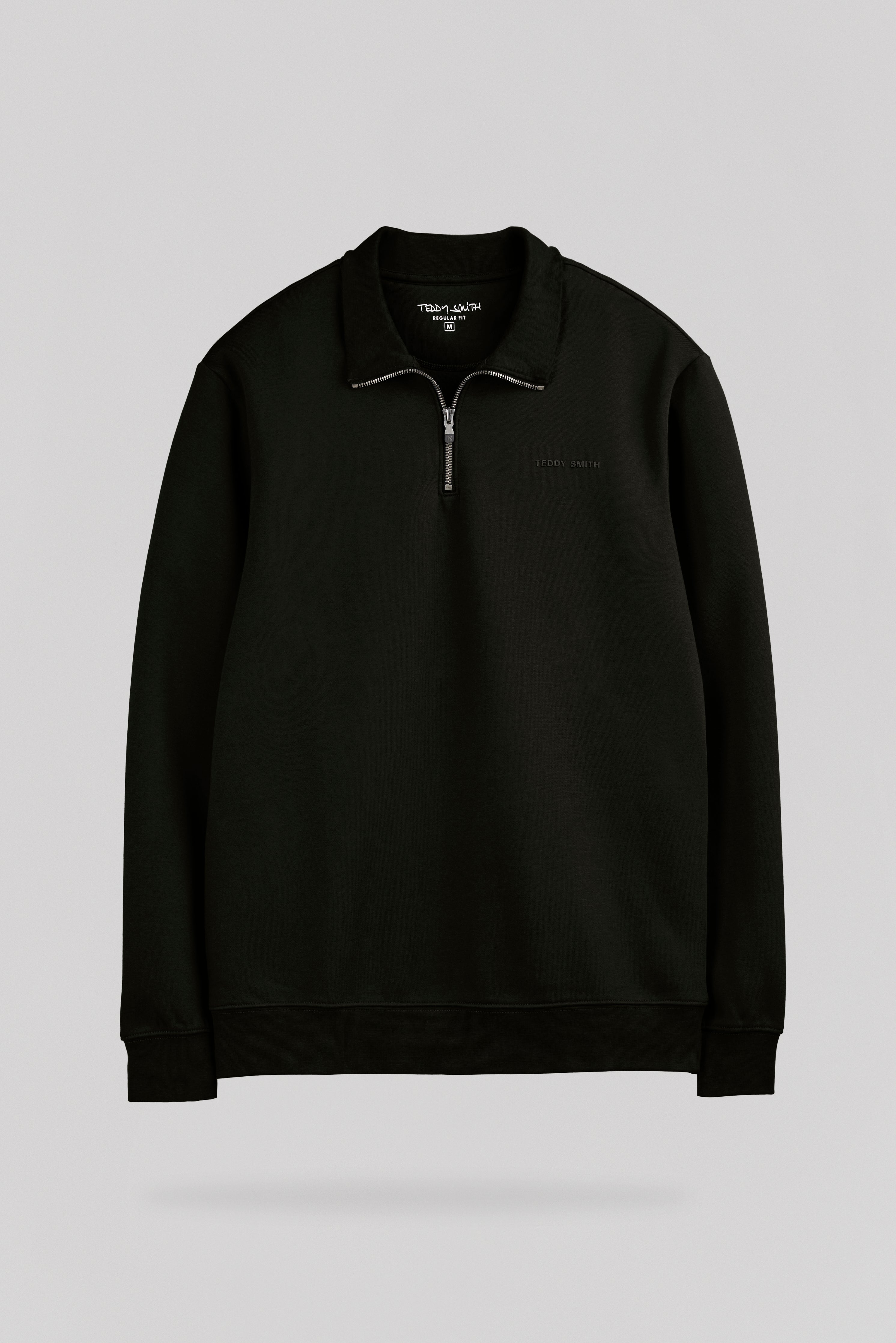 Teddy Smith S-Loan sweat col camionneur noir coton