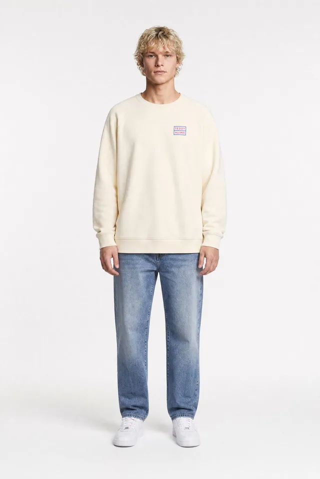 Teddy Smith S-Argos RC sweat homme Cream imprimé dos