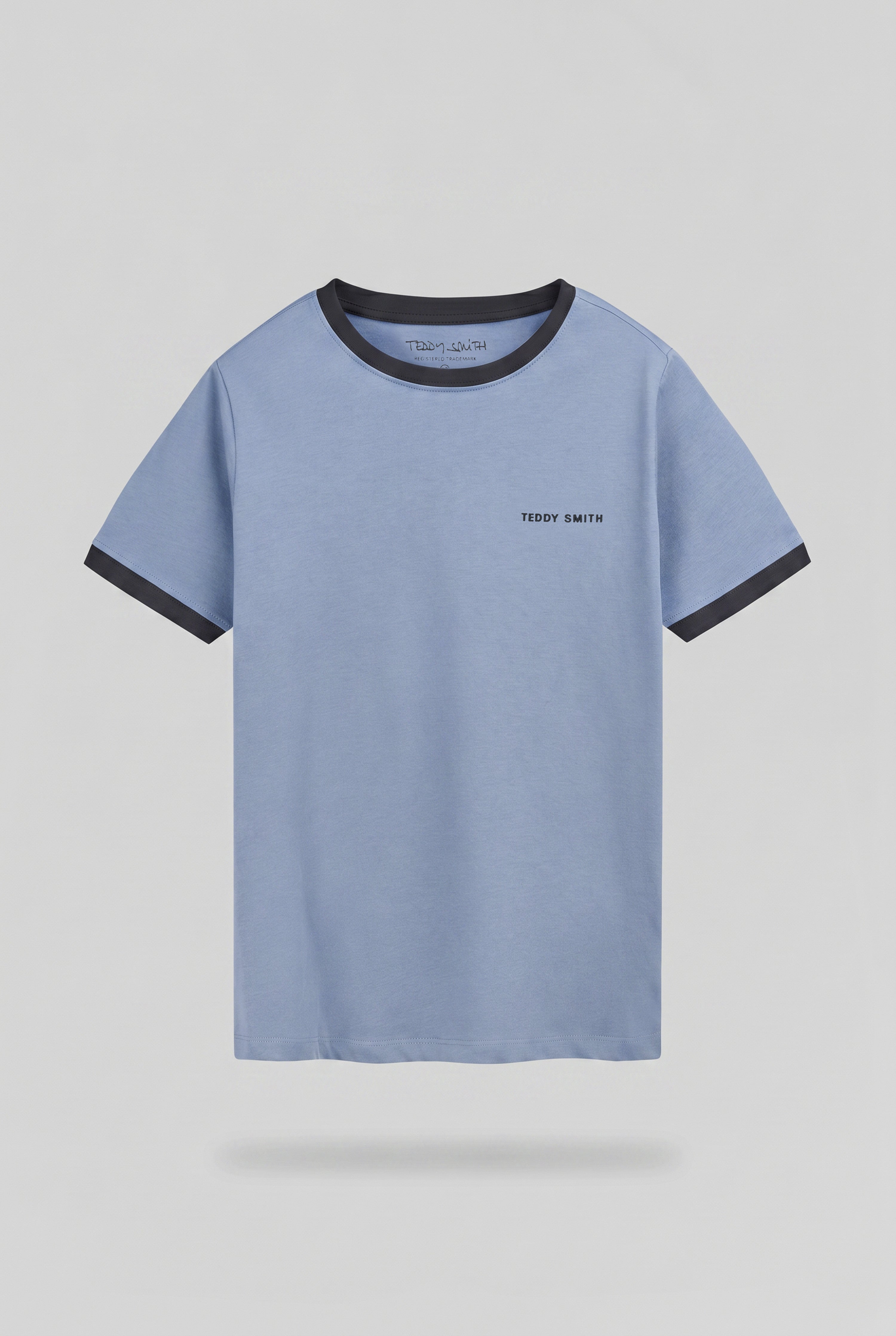 Teddy Smith The-Tee 2 R MC JR t-shirt bleu minéral coton