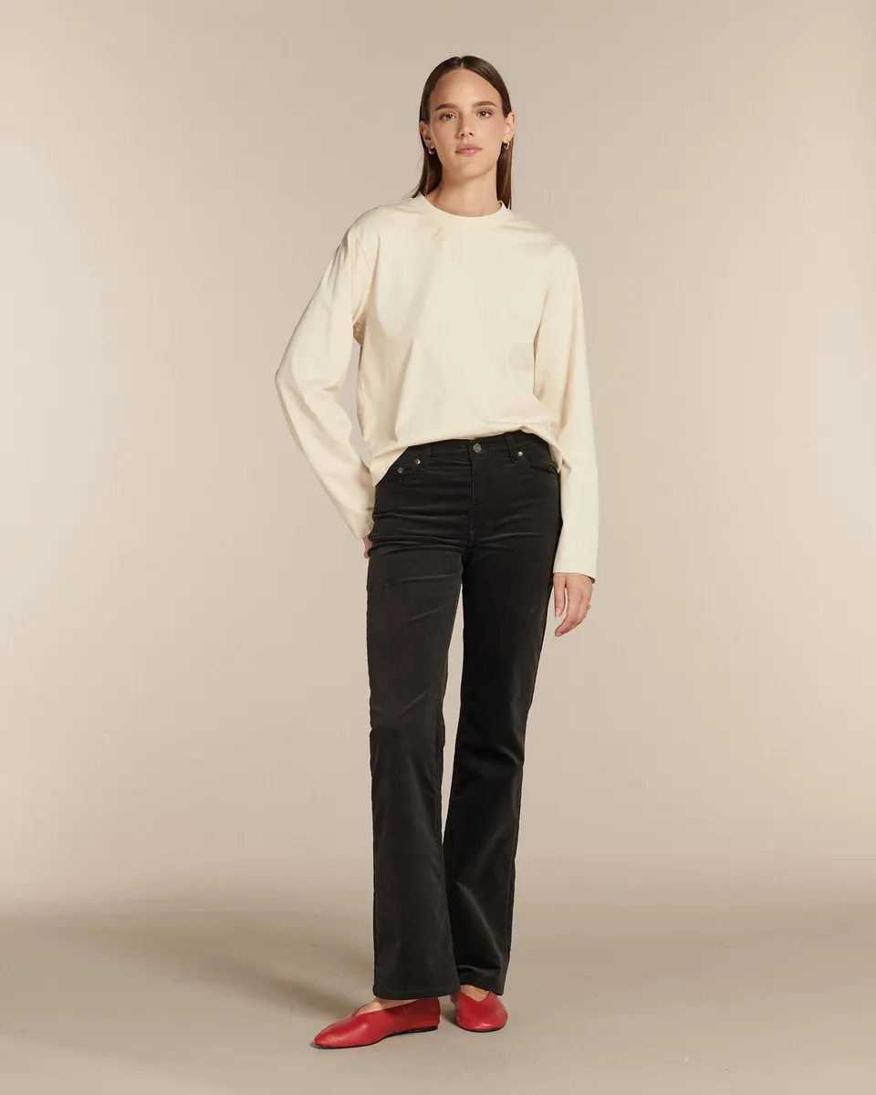 Labdip Nikky Velvet Ardoise pantalon flare velours