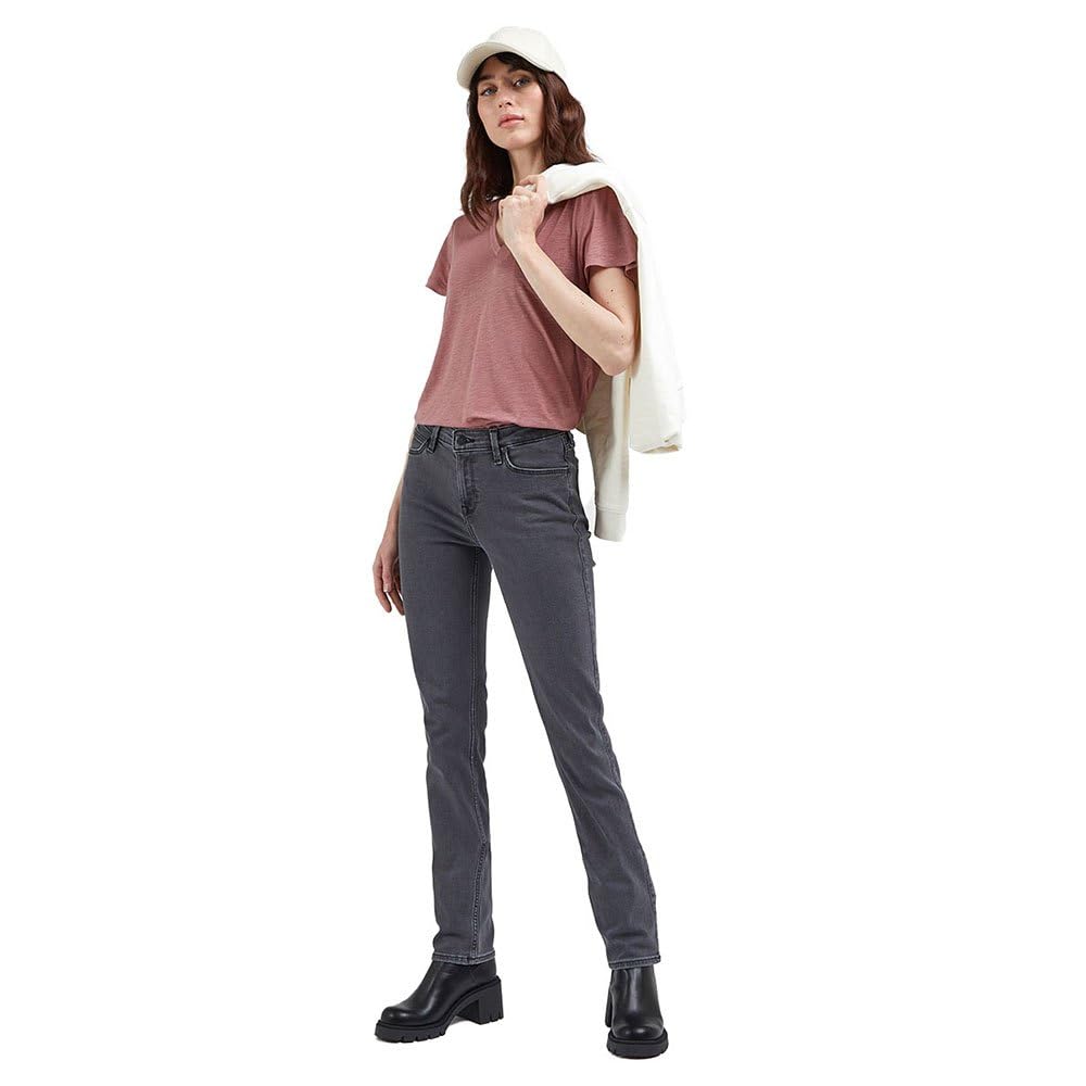 Lee Col V t-shirt femme rose coupe décontractée
