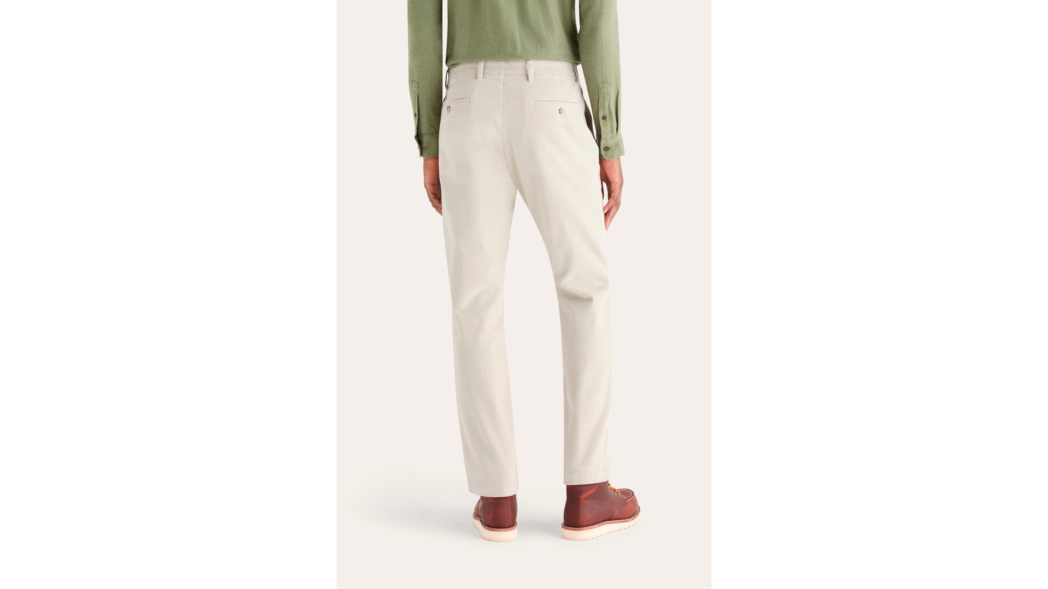 Dockers Crafted Khaki Pantalon chino slim gris stretch