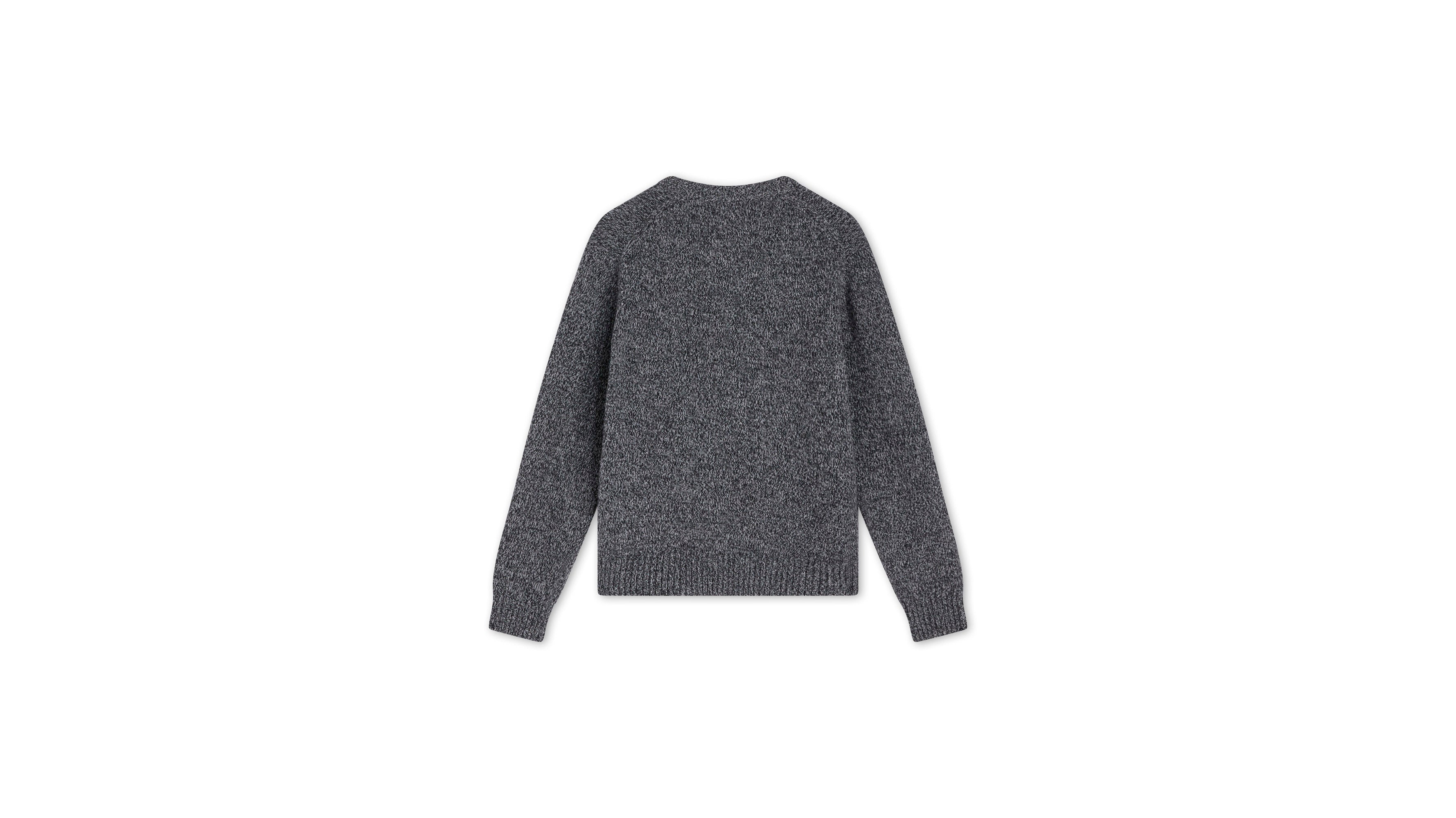 Dockers pull homme col rond premium gris doux