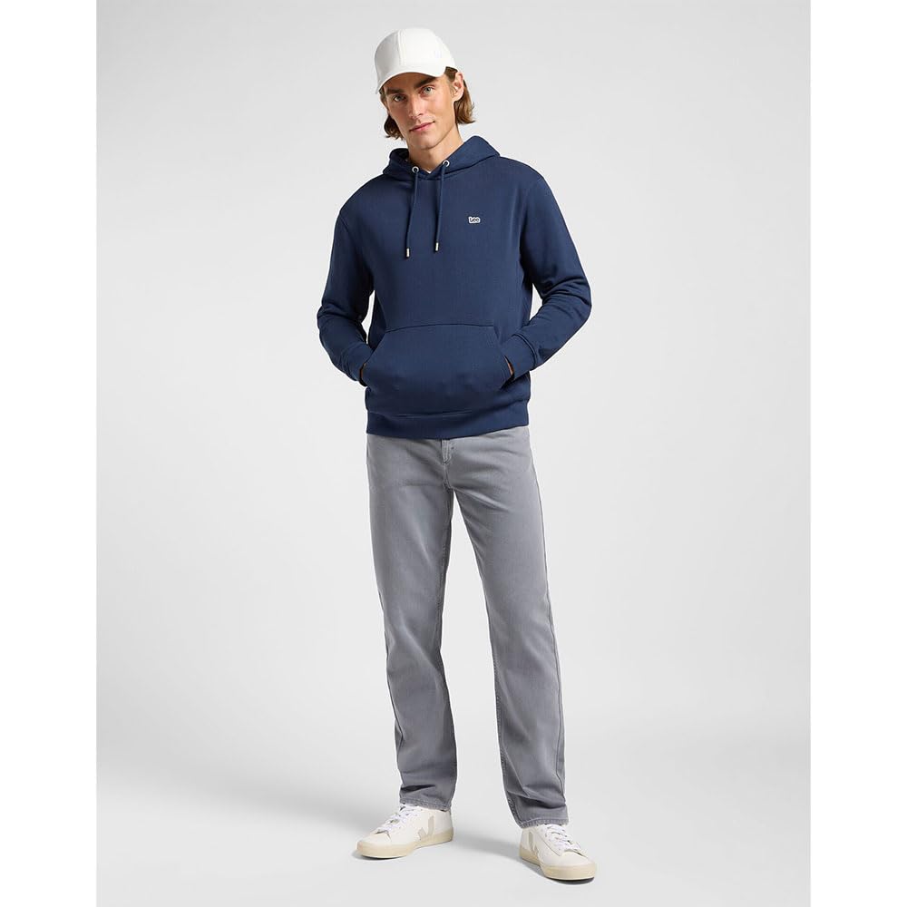 Lee Plain Hoodie sweat homme Mood Indigo XL coton