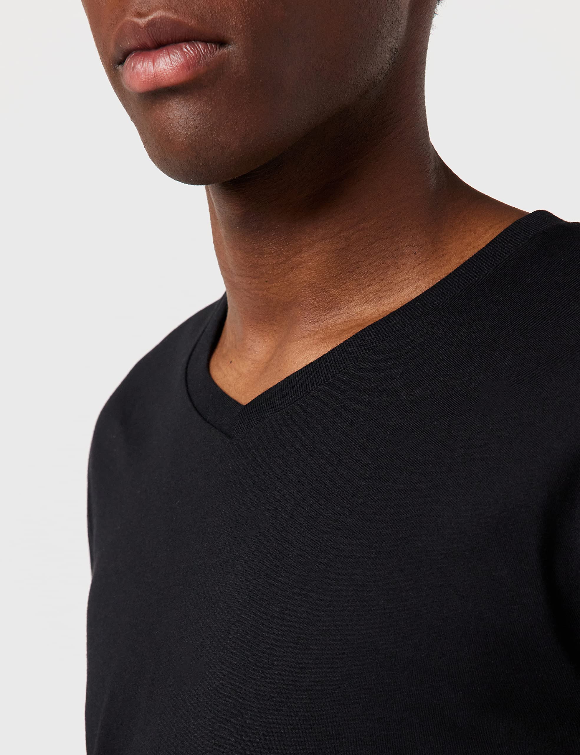 Lee Twin Pack T-shirt col V slim noir/blanc lot de 2 taille M