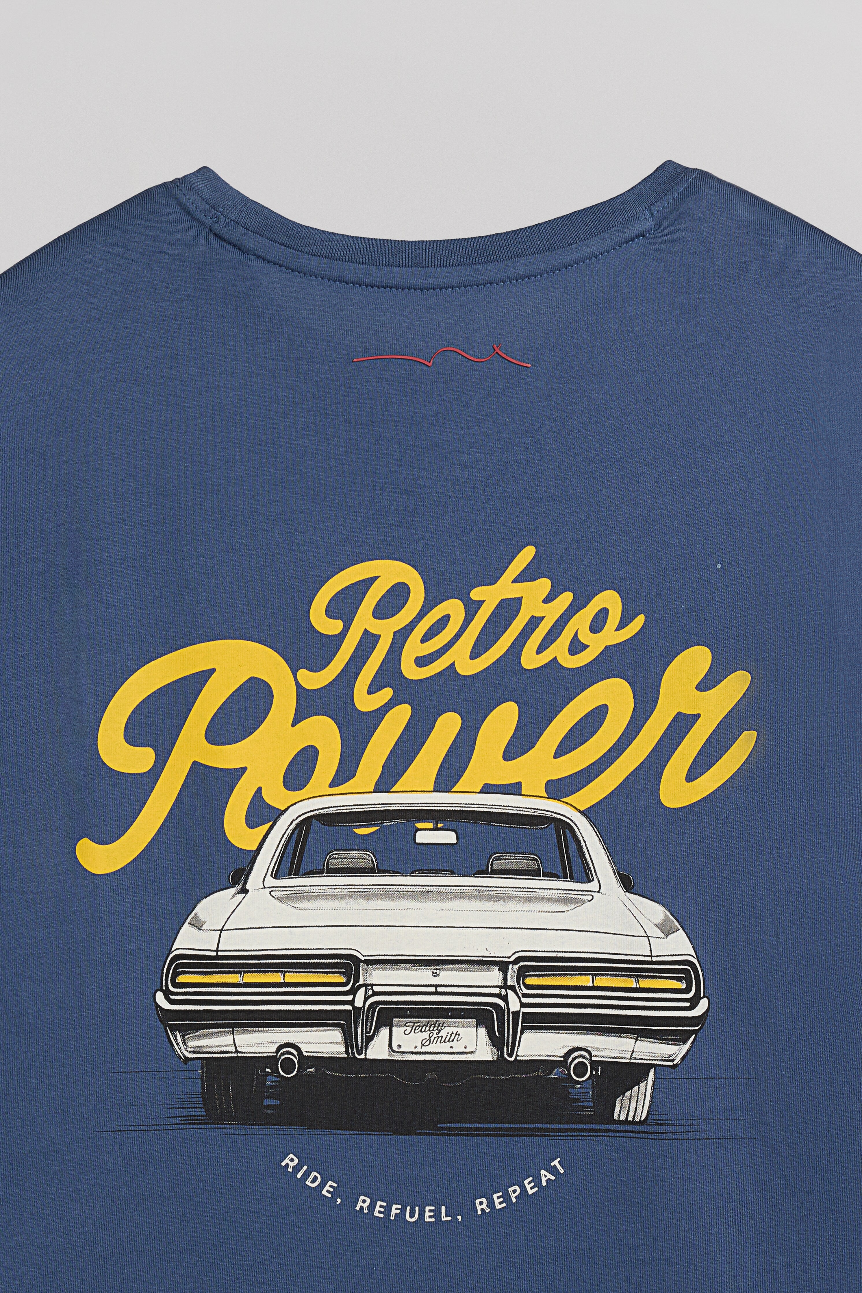 Teddy Smith T-Cars MC t-shirt homme bleu coton racing