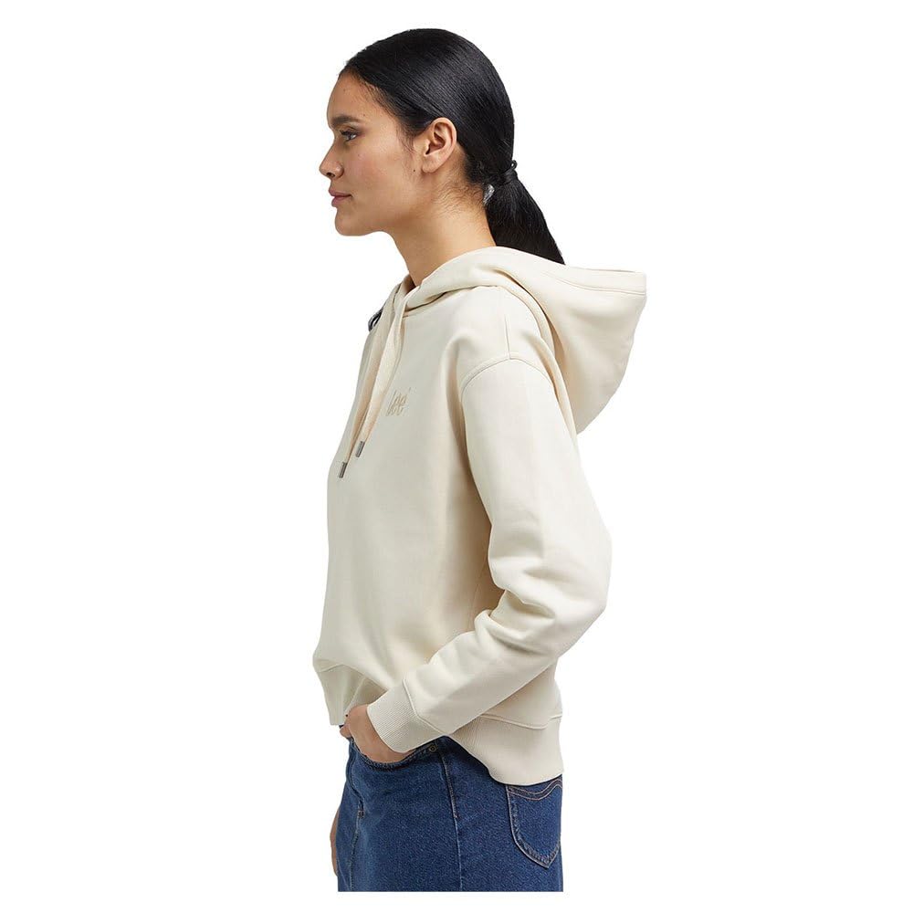 Lee Essential Hoodie sweat à capuche femme écru XL coupe décontractée
