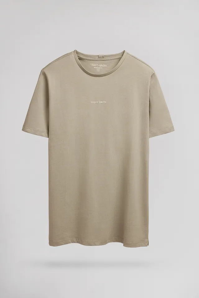 Teddy Smith T-Soy 2 T-shirt homme kaki uni coton