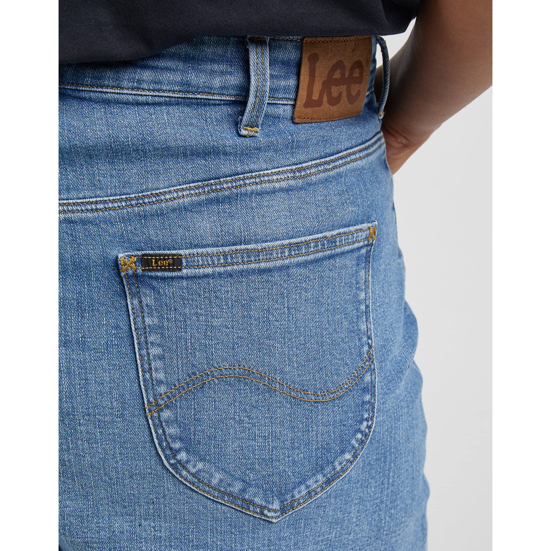 Lee Long Plus short femme 36 bleu moyen extensible