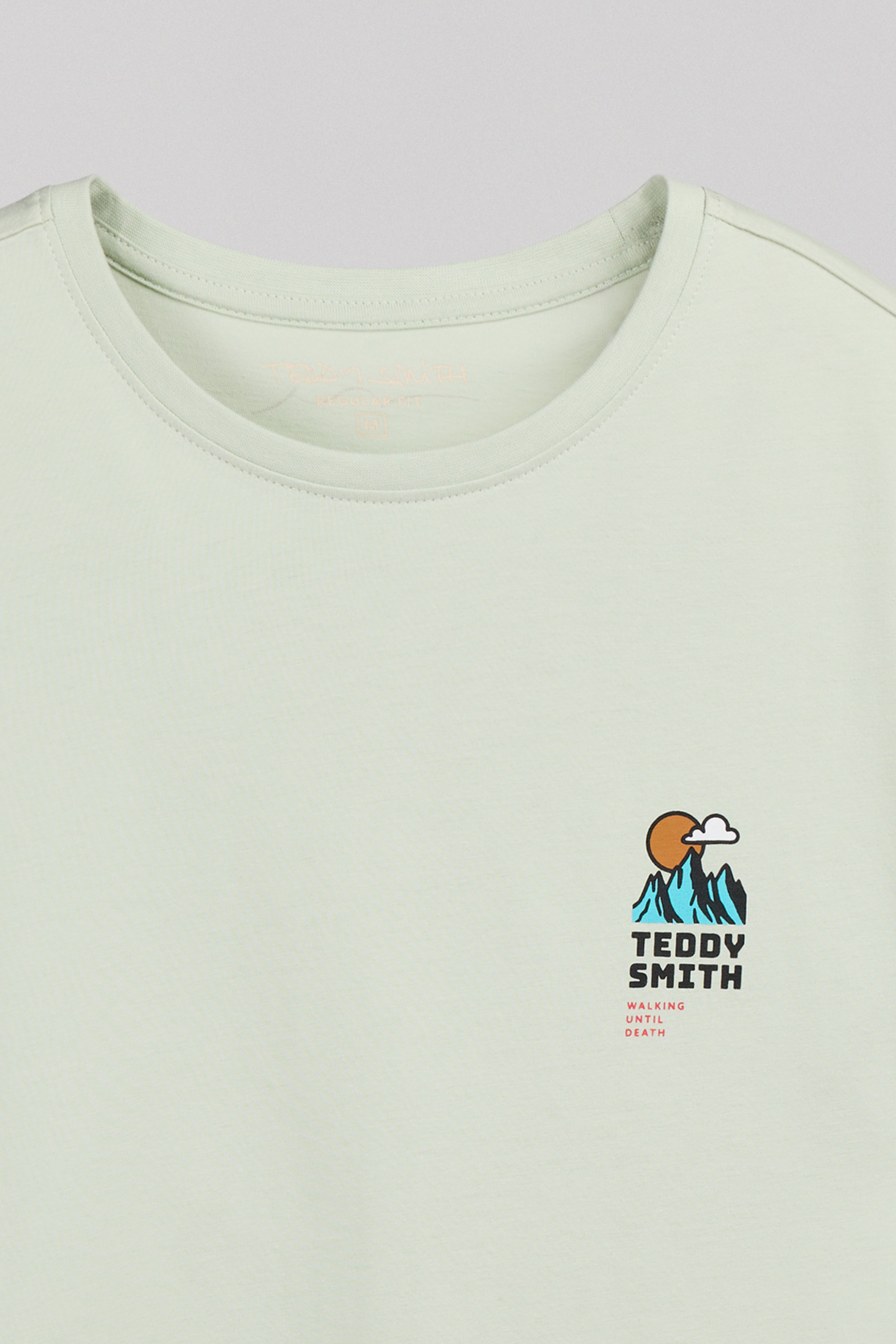 Teddy Smith T-Trail MC t-shirt vert nacre 100% coton