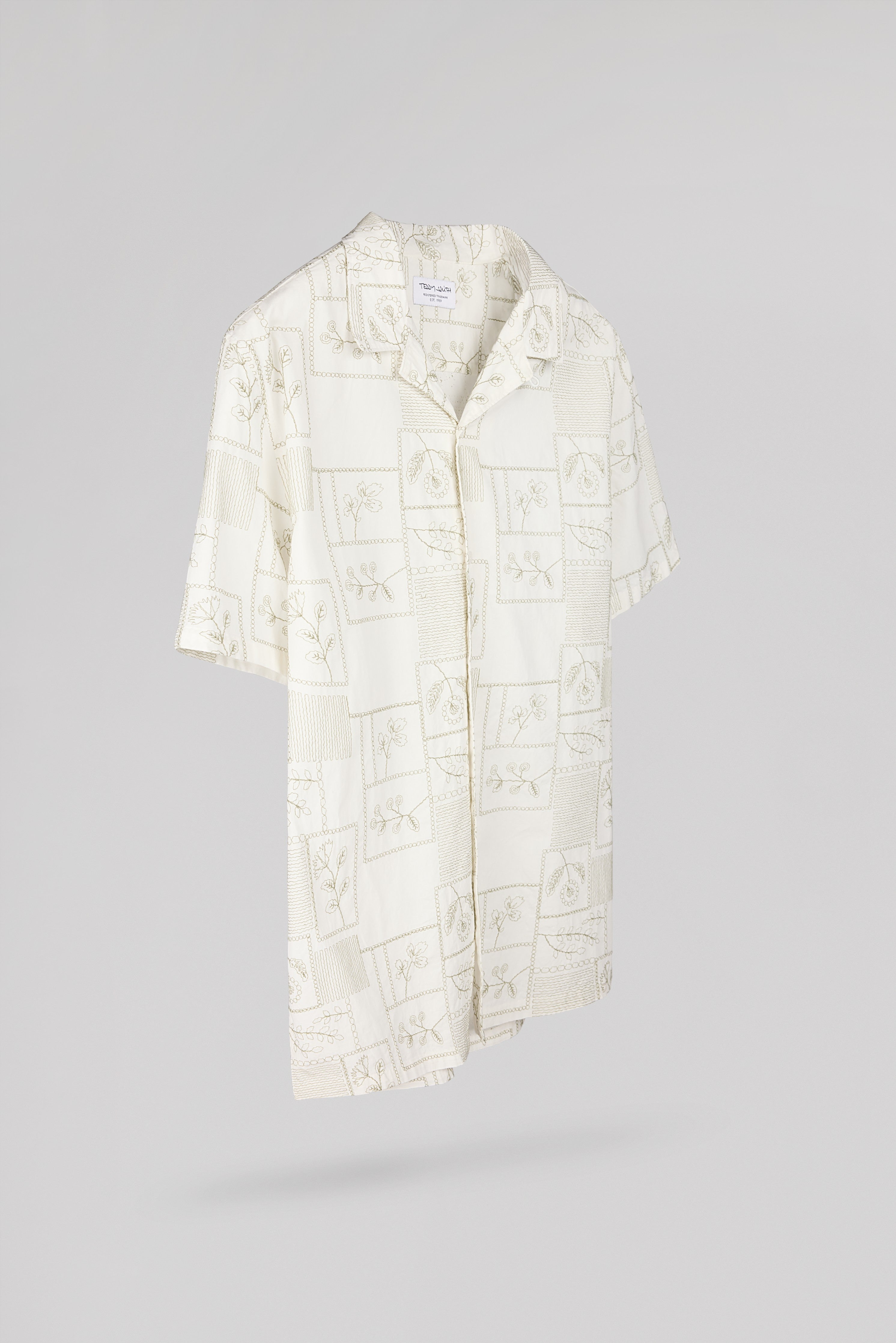 Teddy Smith C-Mayer MC chemise blanc col hawaïen
