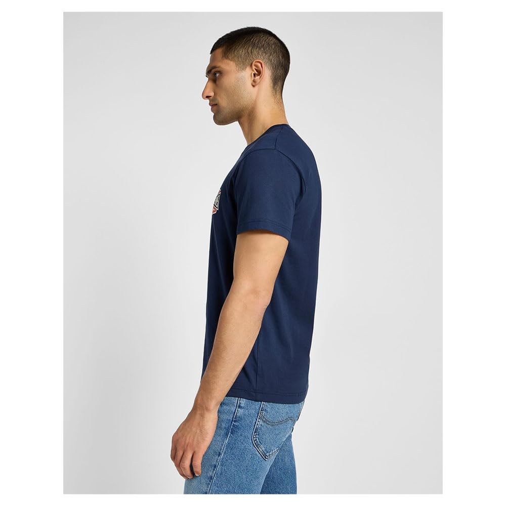 Lee SS Relaxed Tee t-shirt homme XL indigo décontracté