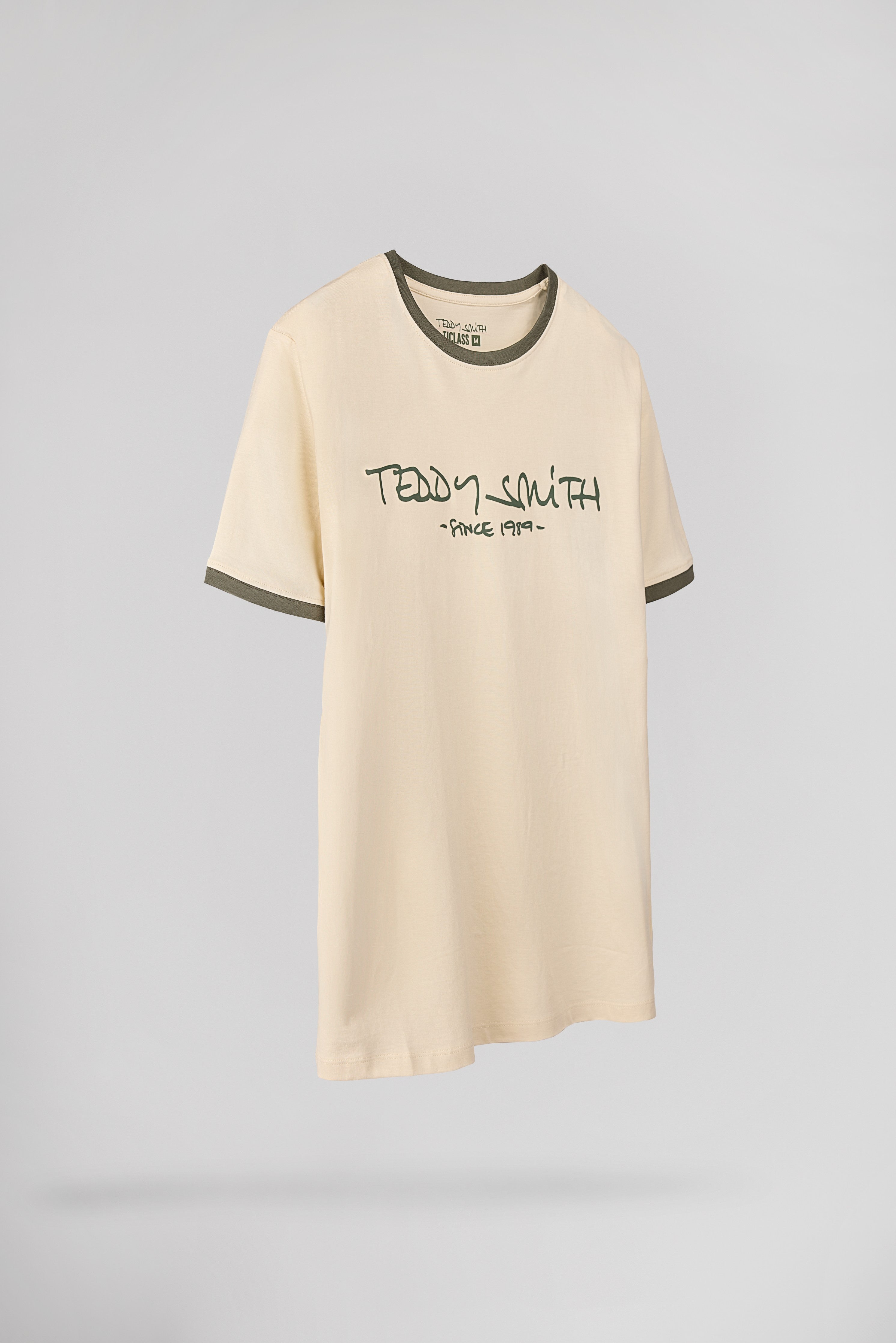 Teddy Smith Ticlass T-shirt col rond homme naturel coupe classique