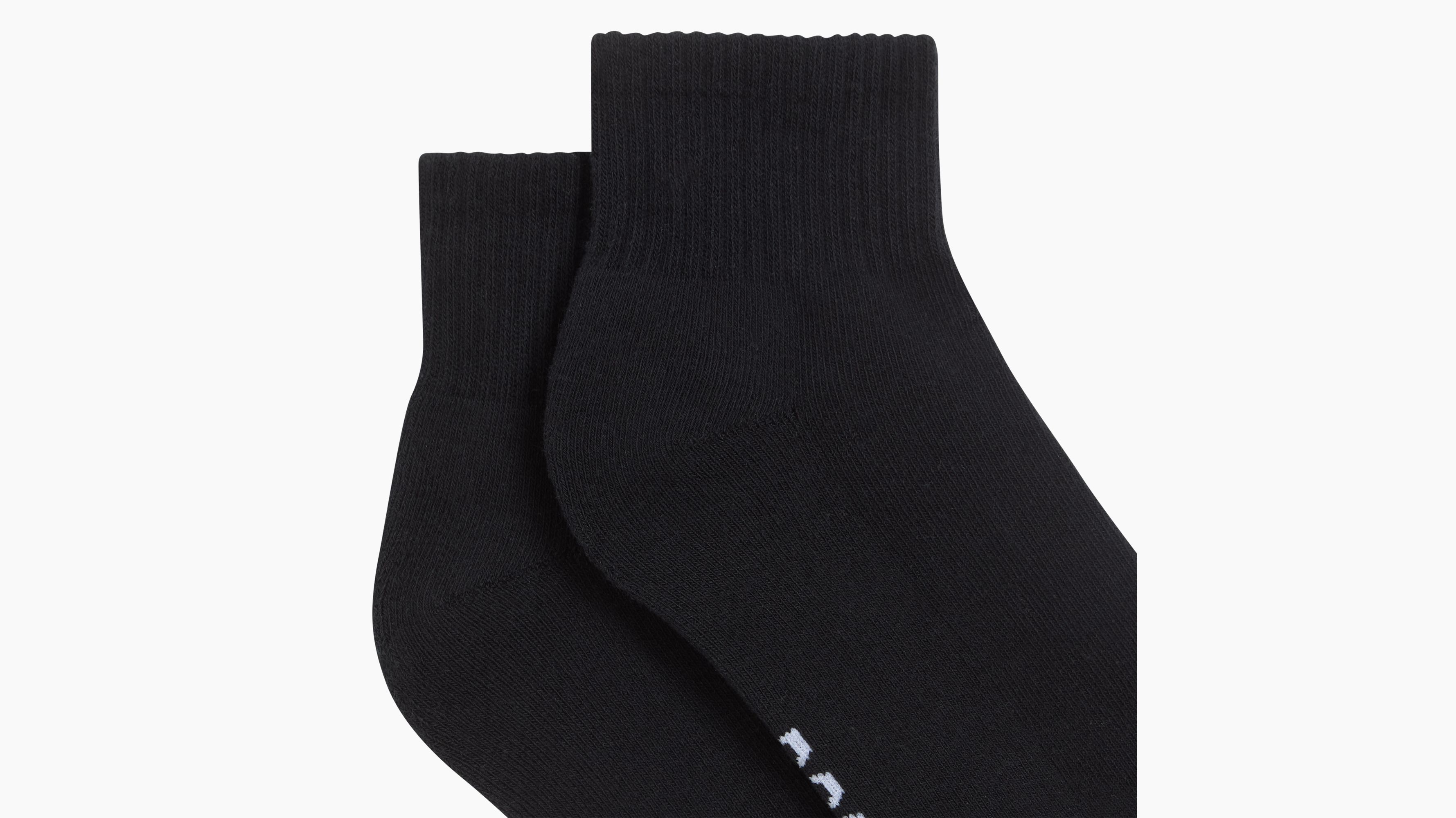 Dockers Quarter Chaussettes Courtes Noires x3 Coton