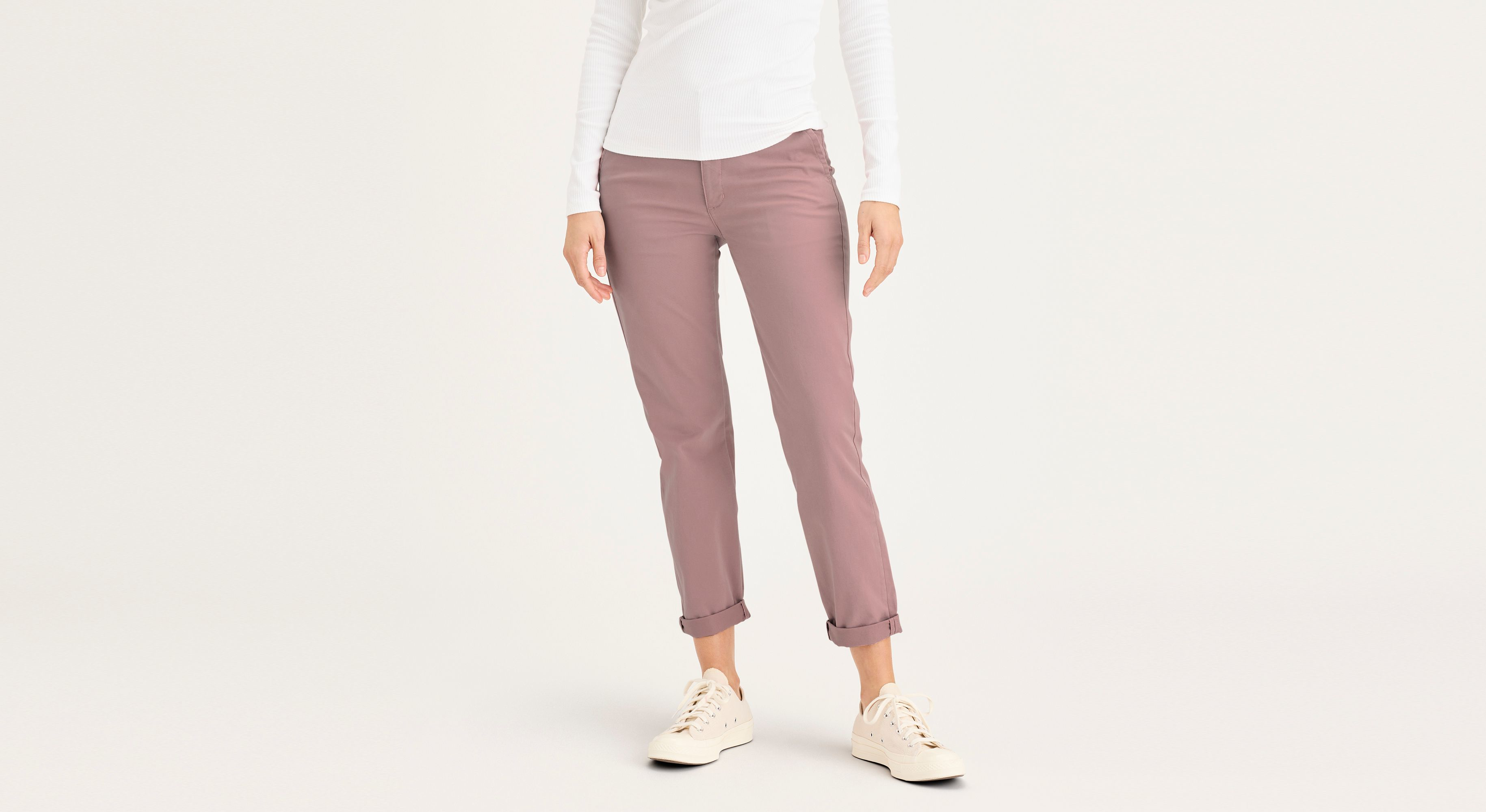 Dockers Weekend Chino Slim Fit pantalon rouge long
