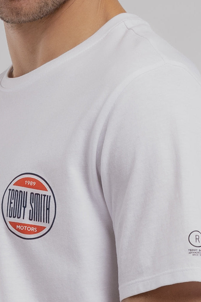 Teddy Smith T-Cars 1 MC t-shirt homme blanc racing