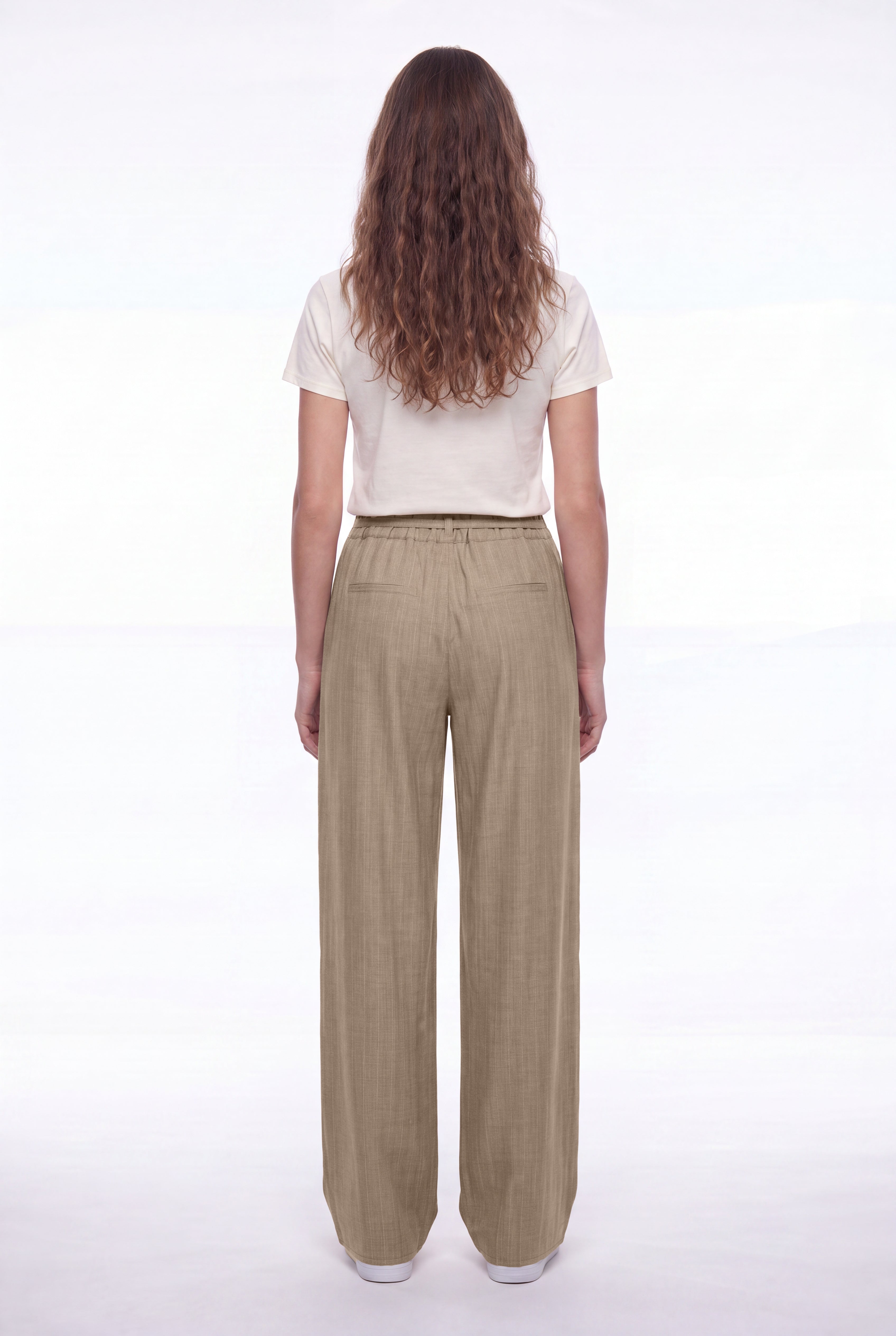 Teddy Smith P-Taylor pantalon Wolf Beige rayures