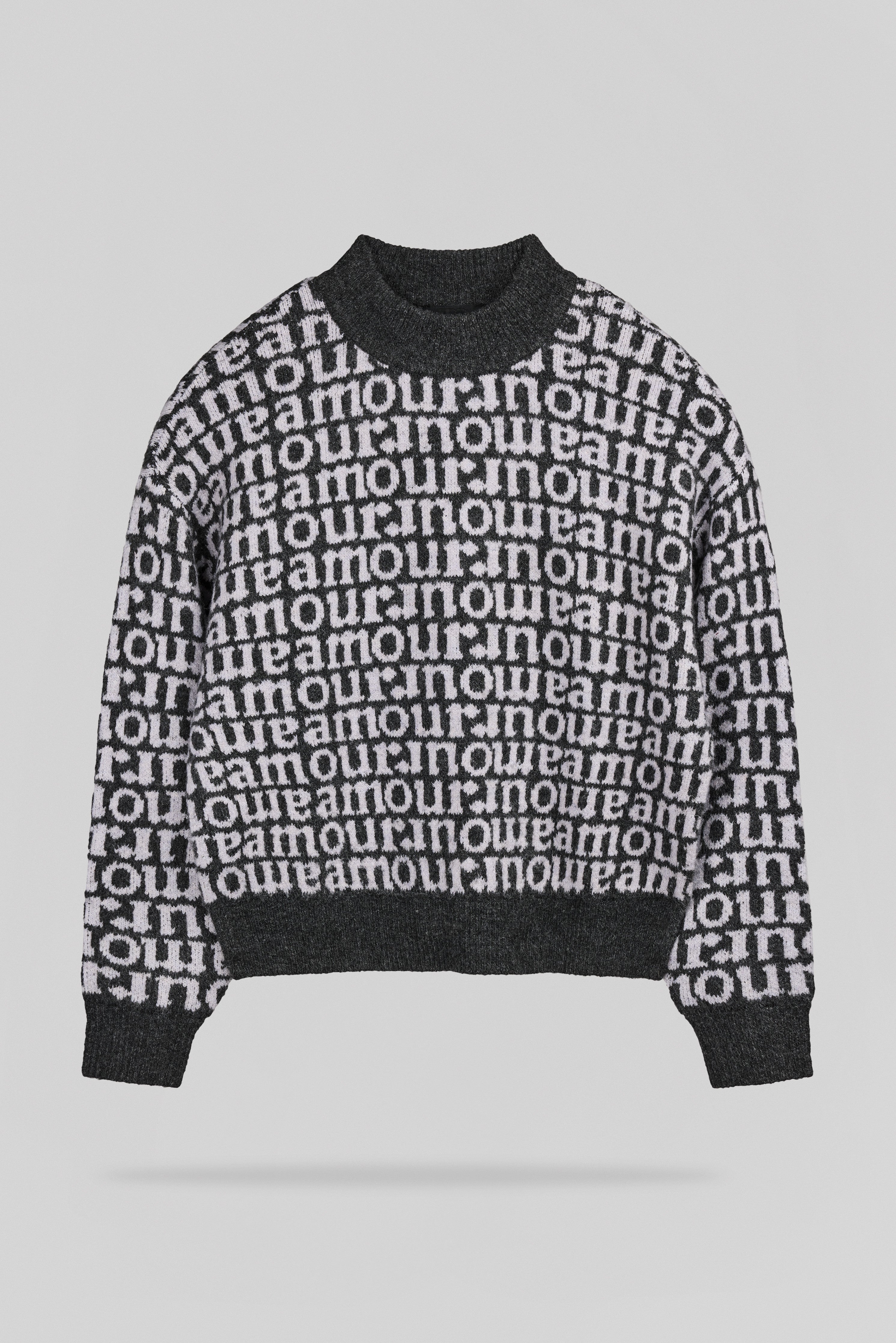 Teddy Smith P-Jade JR pull jacquard noir fille