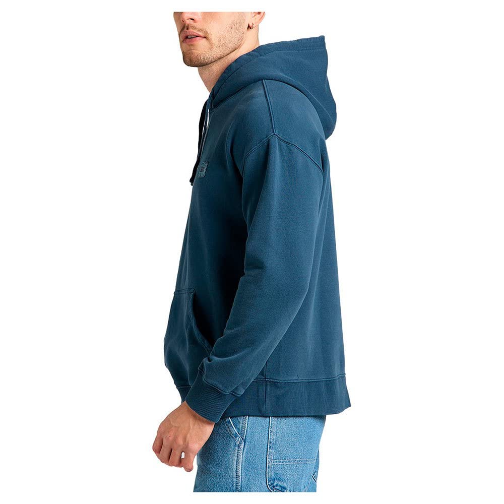 Lee Core Loose sweat capuche homme marine coton