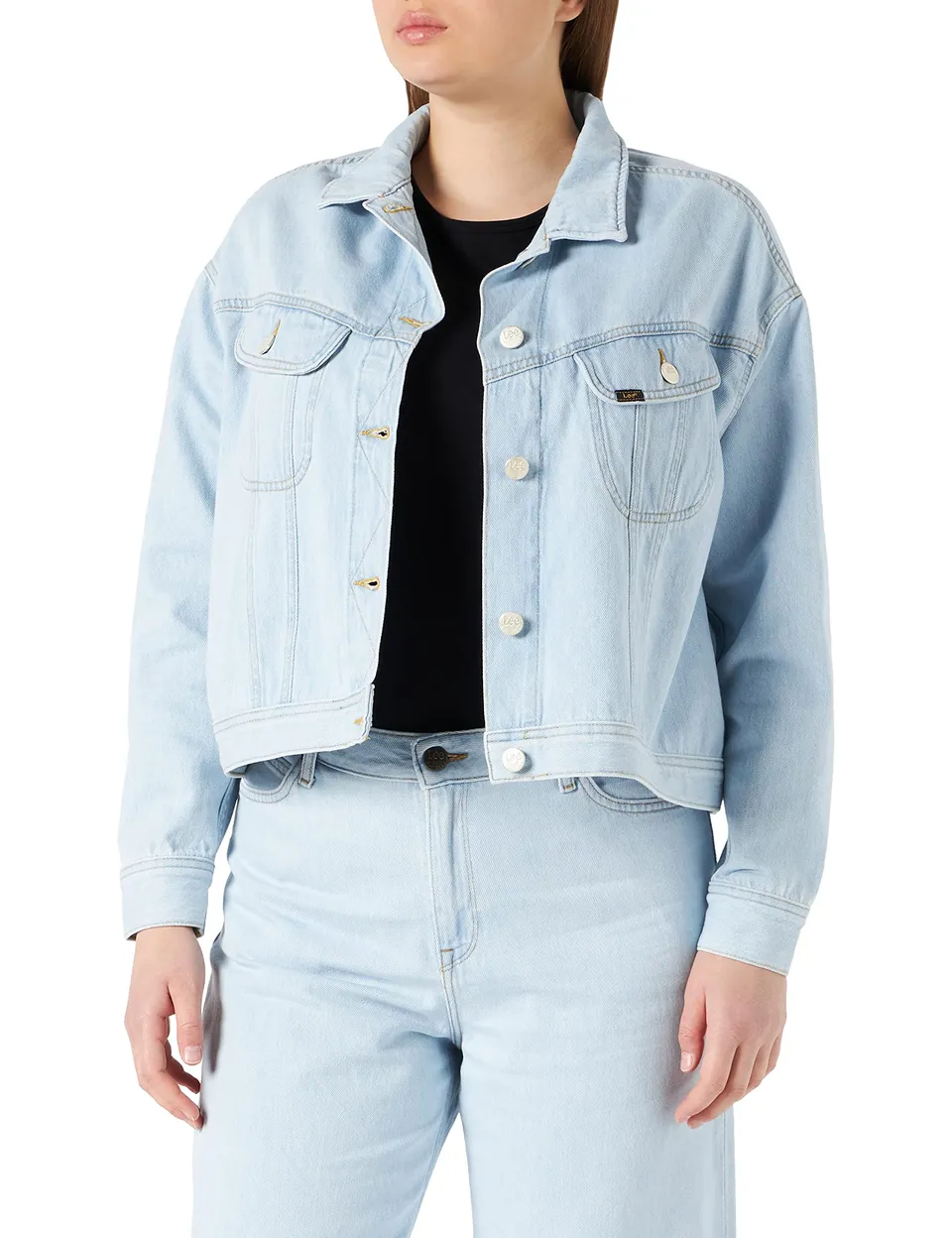 Lee Relaxed Rider veste femme Bleached Ore denim