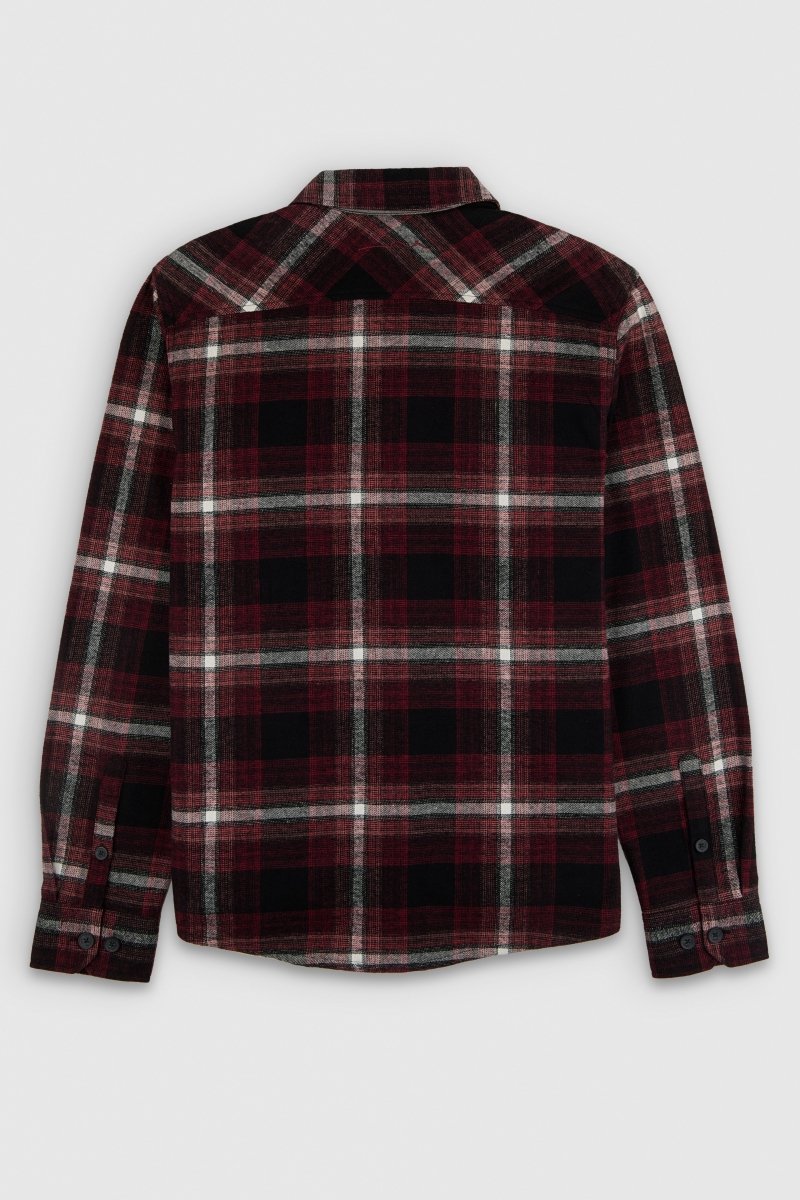 Teddy Smith Turner ML chemise flanelle carreaux rouge
