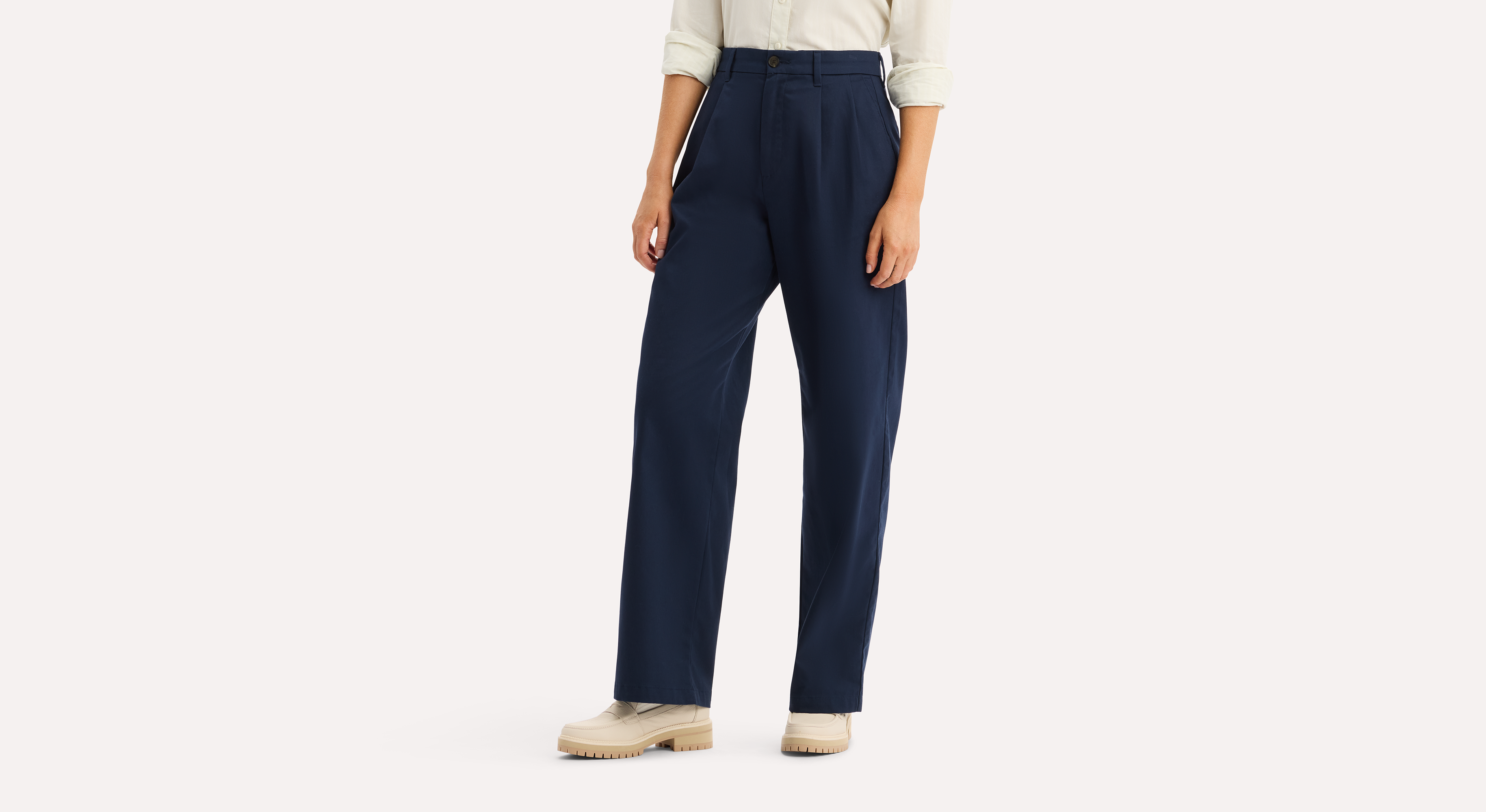 Dockers Signature khaki large taille haute bleu 28